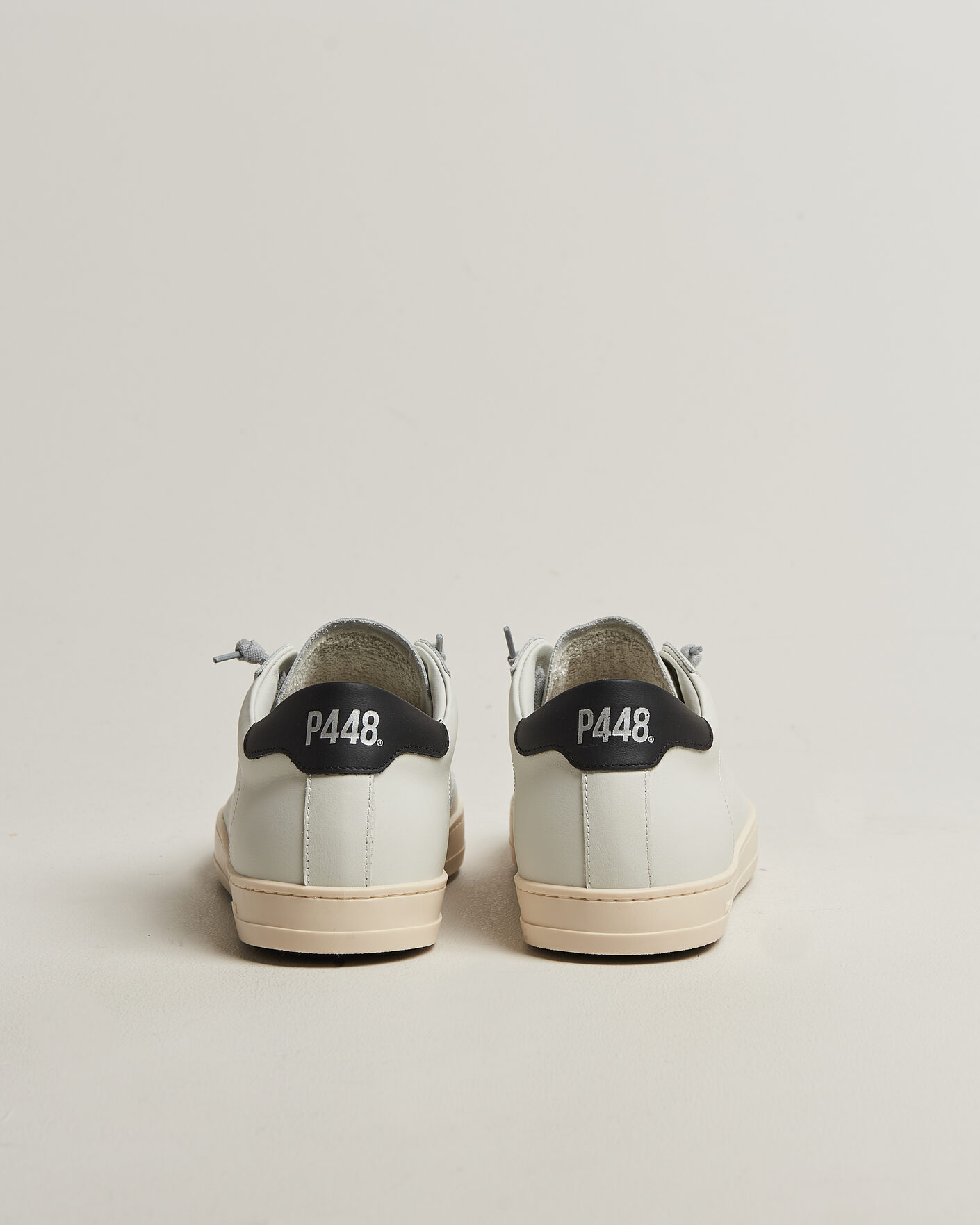 Men | Sneakers | P448 | John Leather Sneaker White/Black