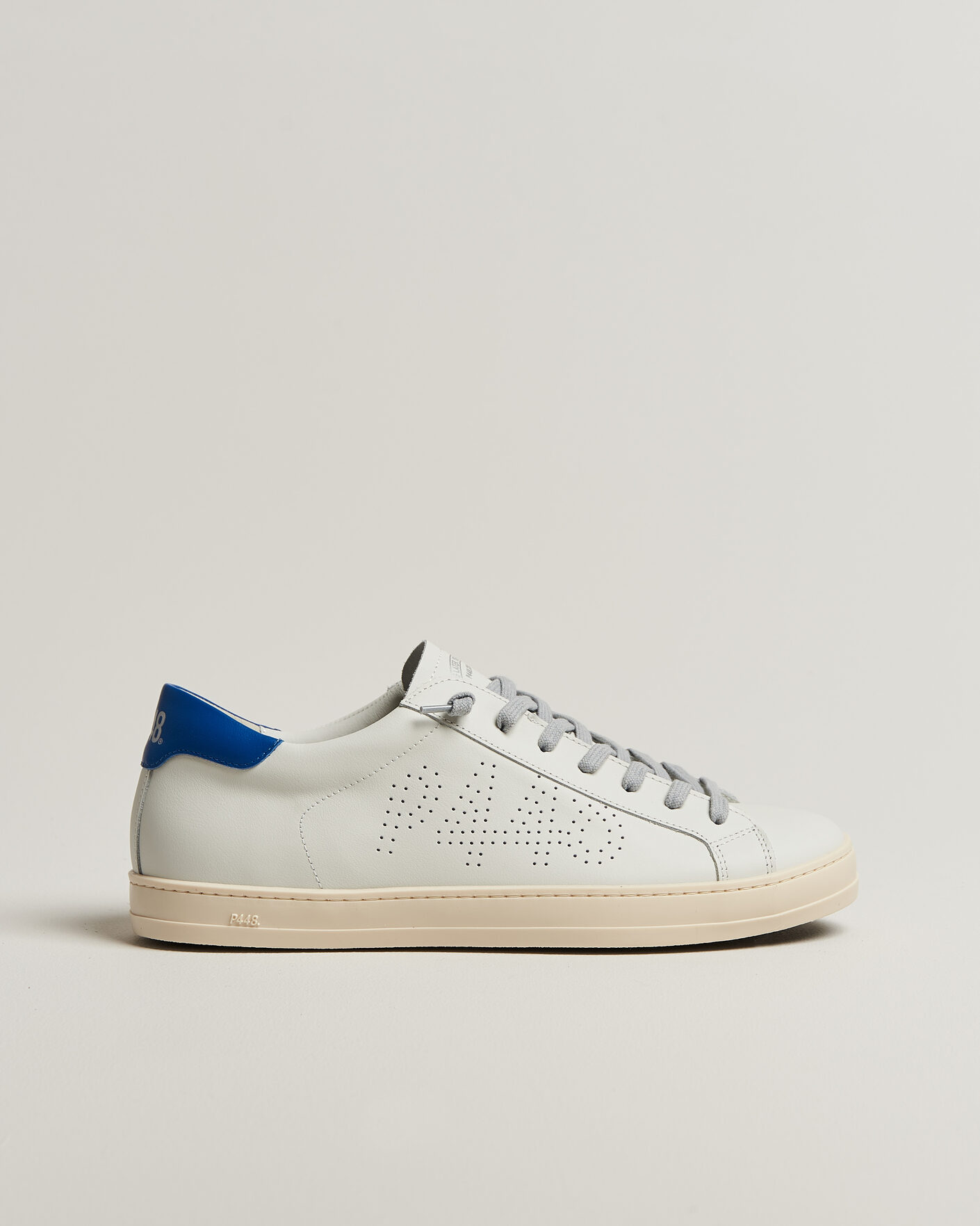Men | Sneakers | P448 | John Leather Sneaker White/Blue