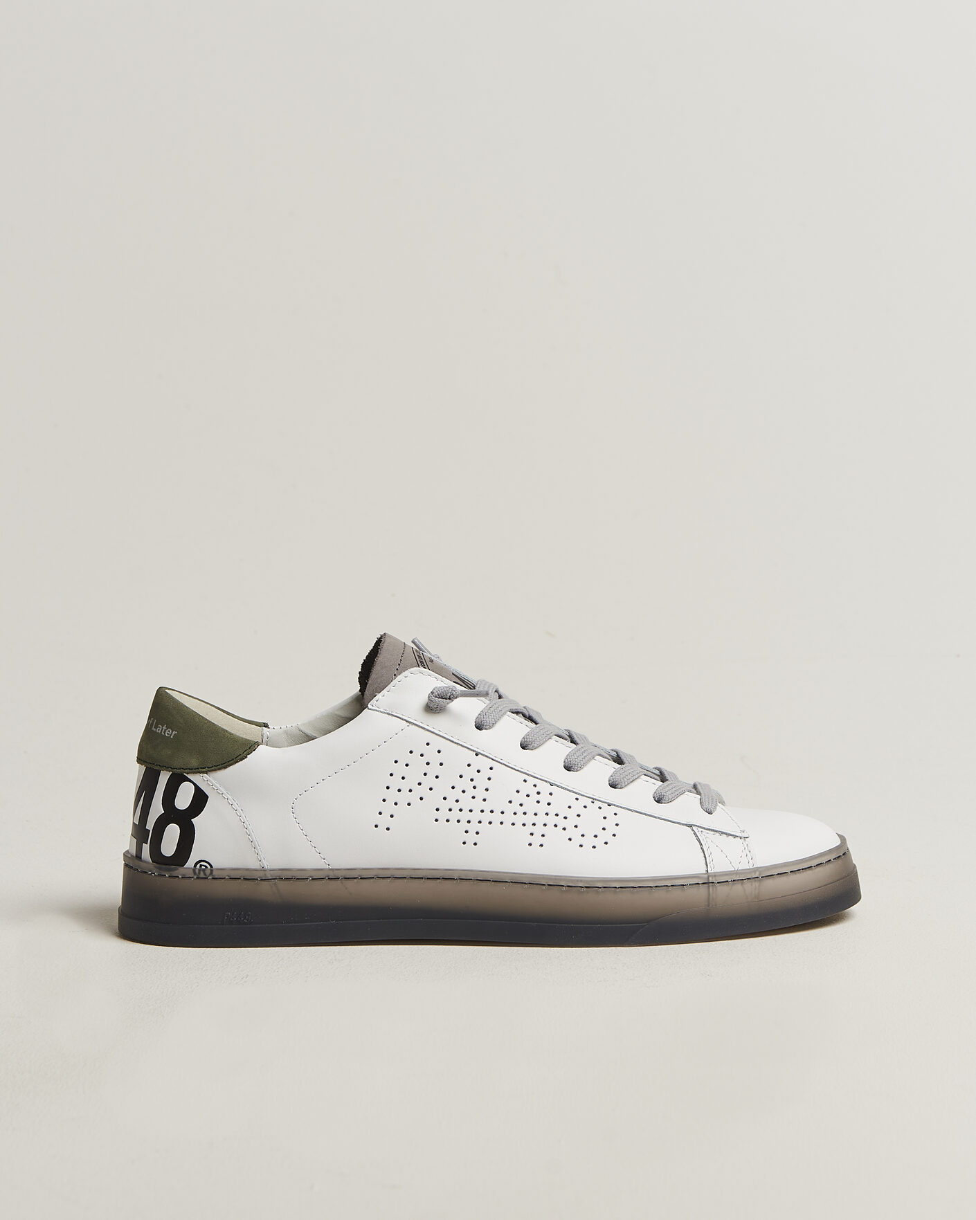Men | Sneakers | P448 | Jack Leather Sneaker White/Grey