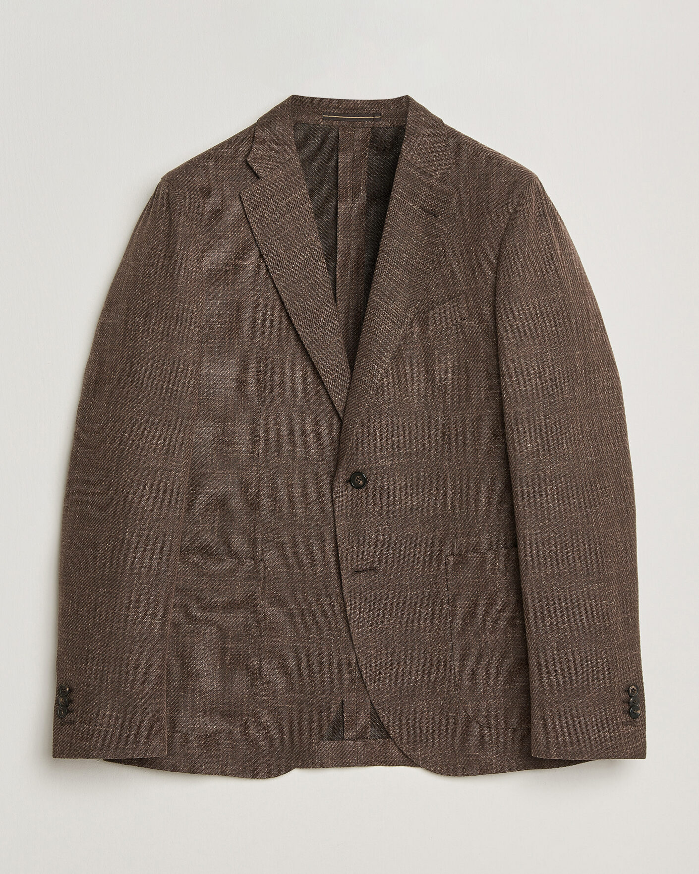 Men | Blazers | Incotex | Structured Cotton Blazer Dark Brown