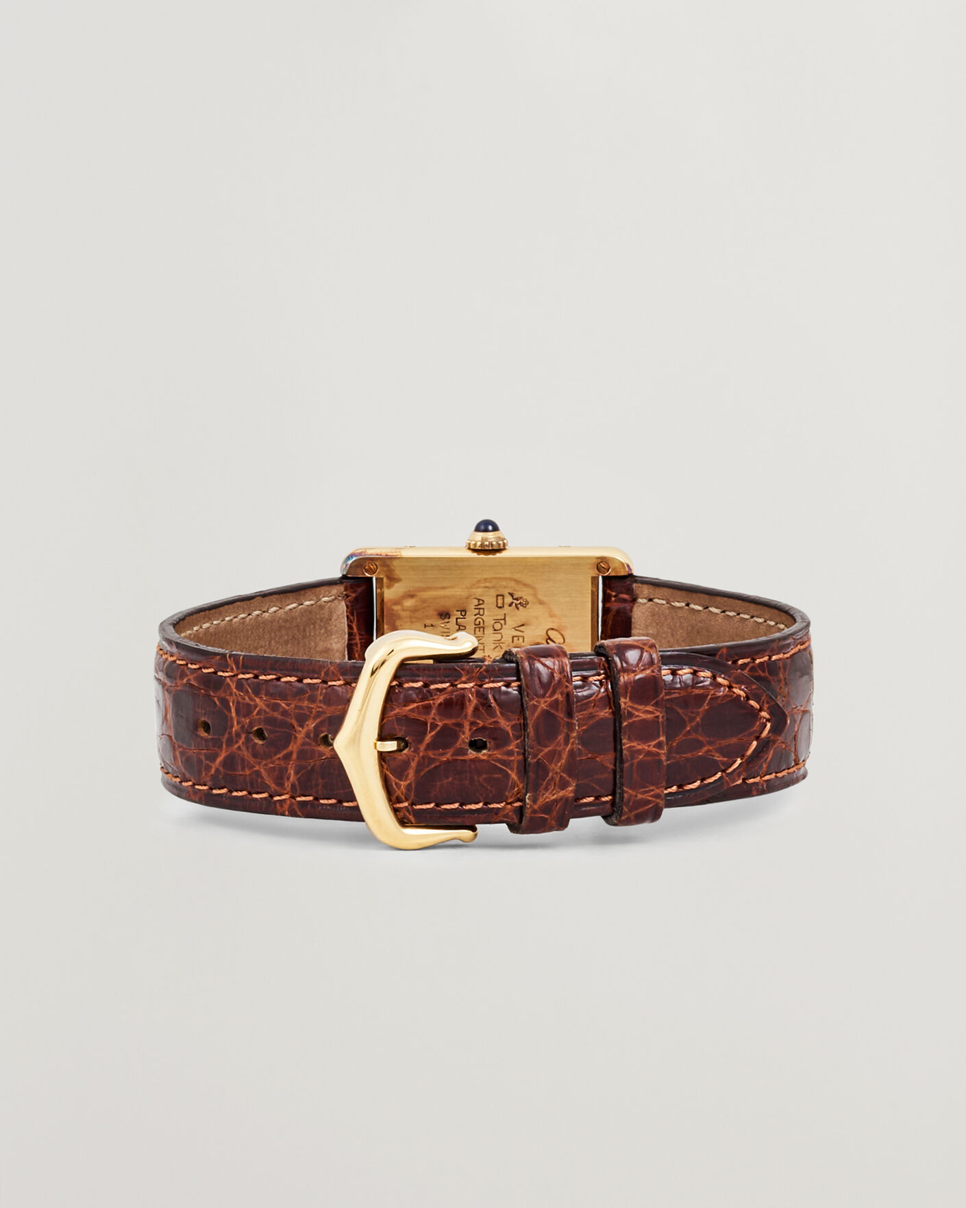 Men | Pre-Owned & Vintage Watches | Cartier Pre-Owned | Tank Vermeil