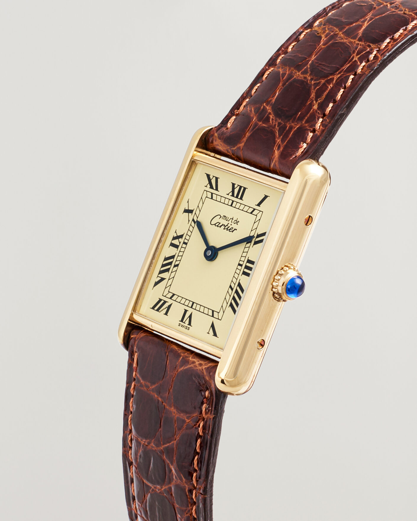 Men | Pre-Owned & Vintage Watches | Cartier Pre-Owned | Tank Vermeil
