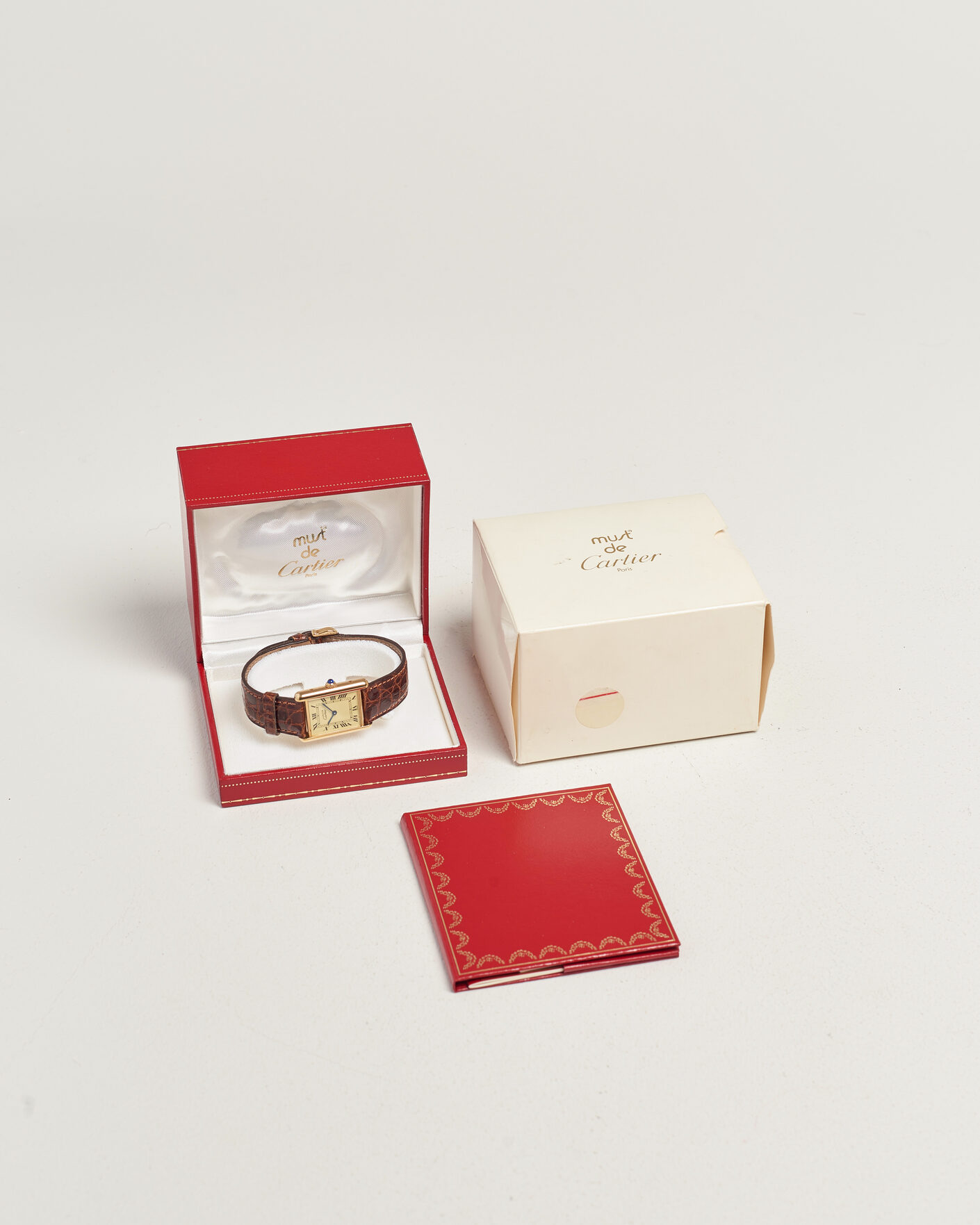 Men | Pre-Owned & Vintage Watches | Cartier Pre-Owned | Tank Vermeil