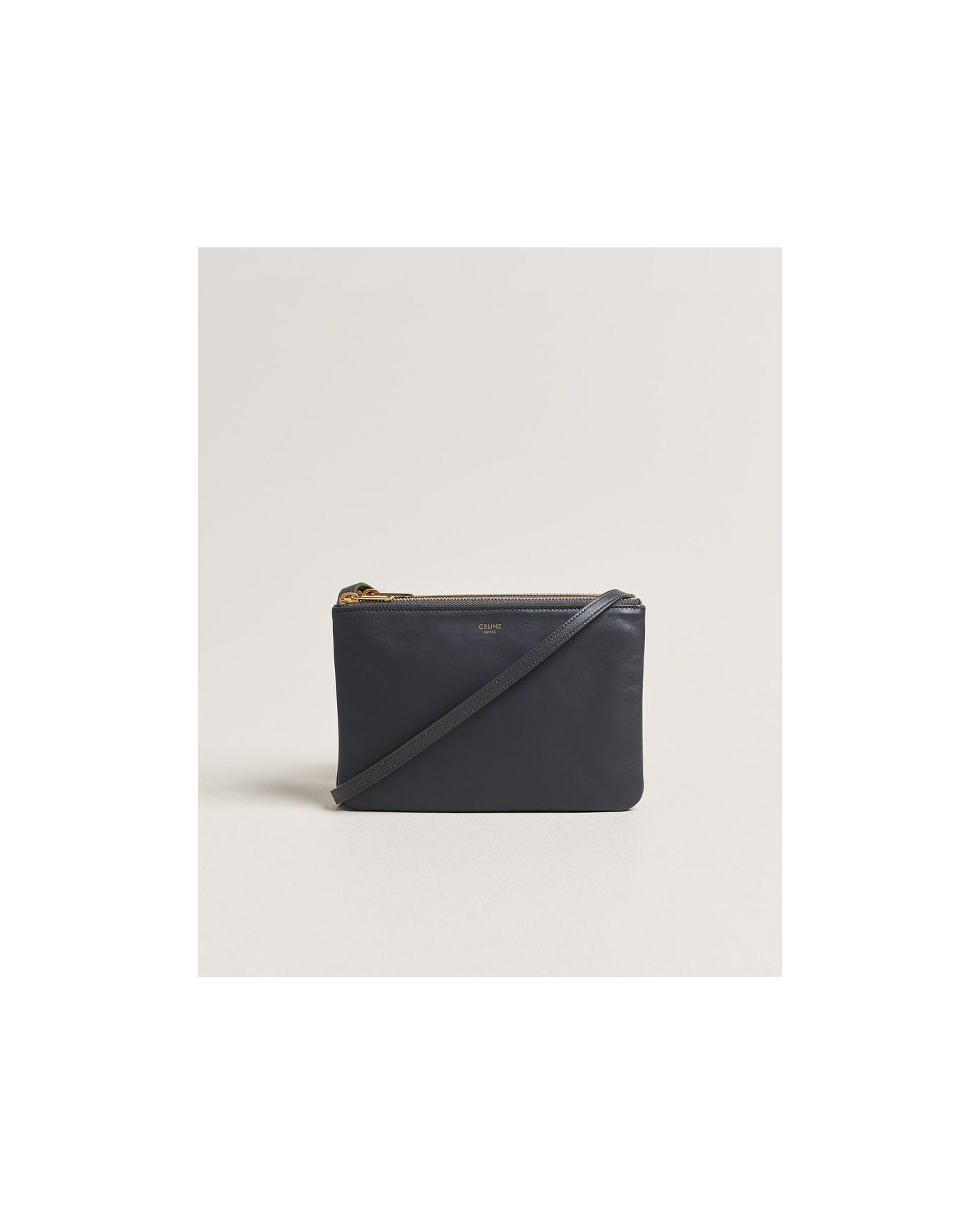 Men | Pre-Owned & Vintage Bags | Celine Pre-Owned | Trio Bag Small Leather Grey