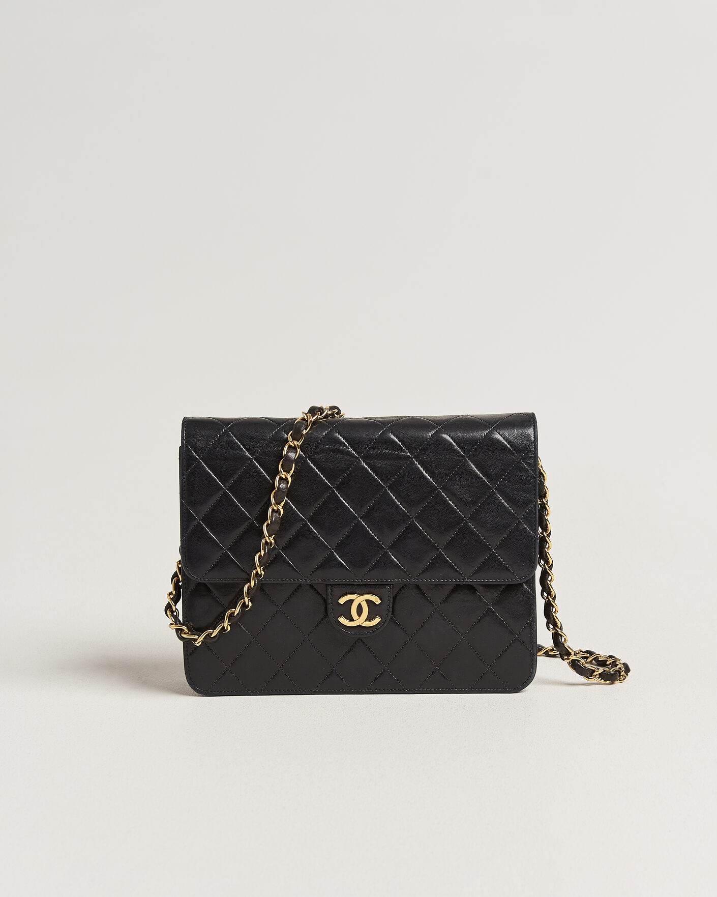 Men | Pre-Owned & Vintage Bags | Chanel Pre-Owned | Single Flap Bag Black
