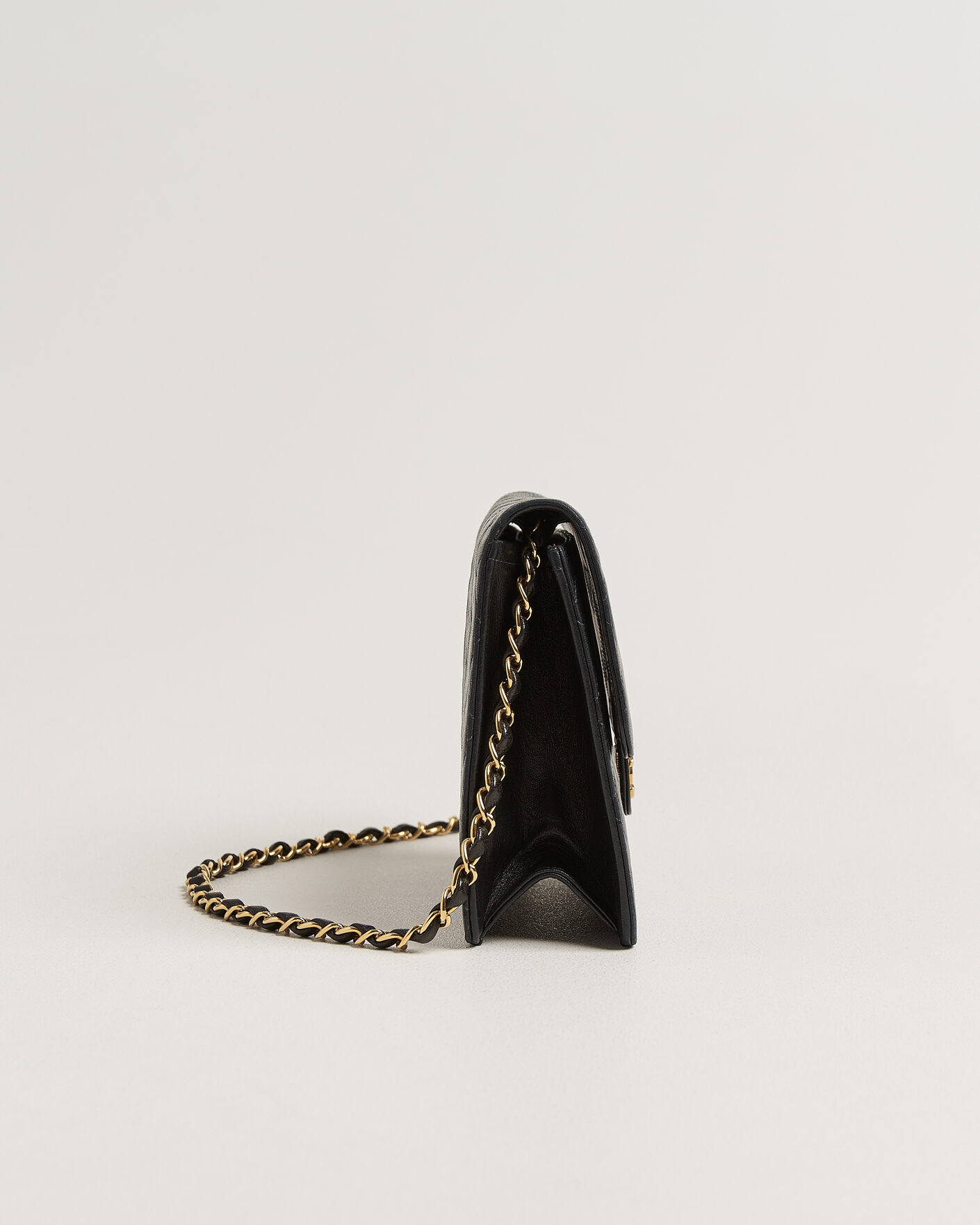 Men | Pre-Owned & Vintage Bags | Chanel Pre-Owned | Single Flap Bag Black