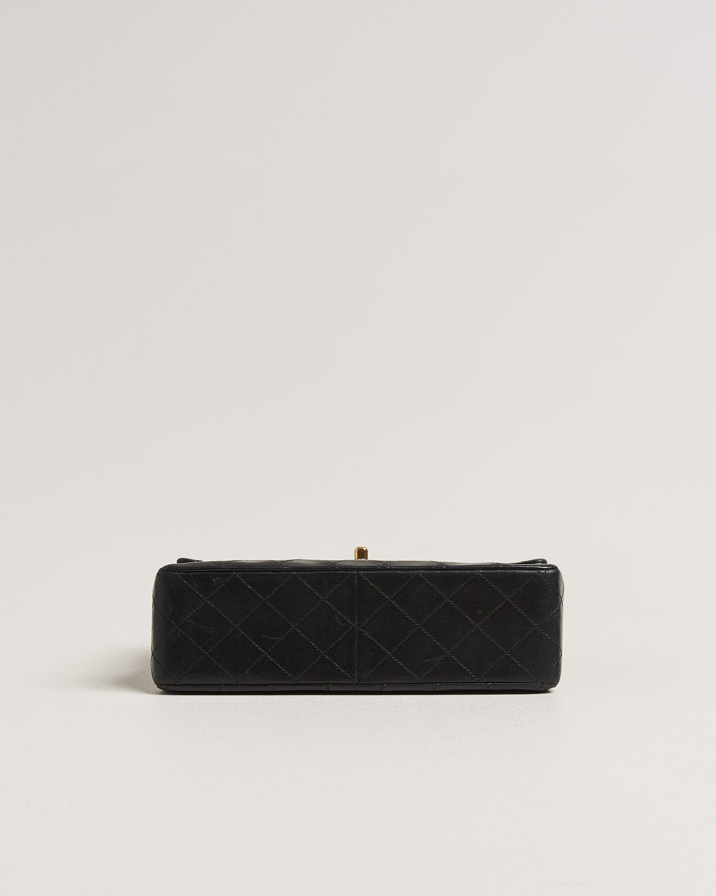 Men | Pre-Owned & Vintage Bags | Chanel Pre-Owned | Classic Medium Square Double Flap Bag Lambskin Black