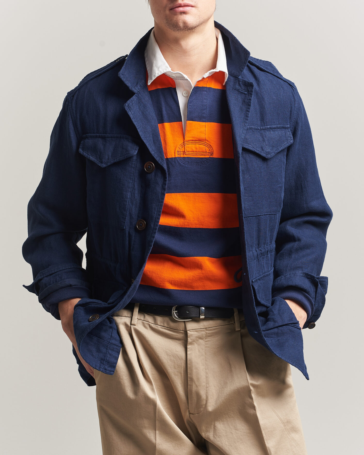 Polo Ralph Lauren Lined Field Jacket Newport Navy at CareOfCarl.com