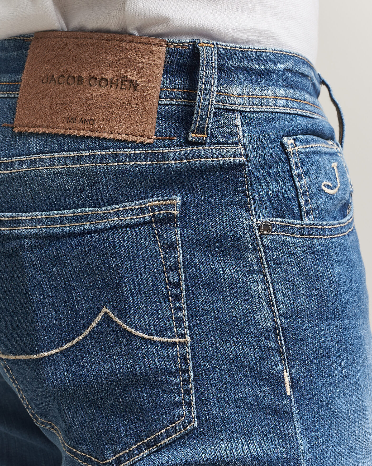 Men | Jeans | Jacob Cohën | Bard Slim Fit Super Stretch Jeans Light Vintage