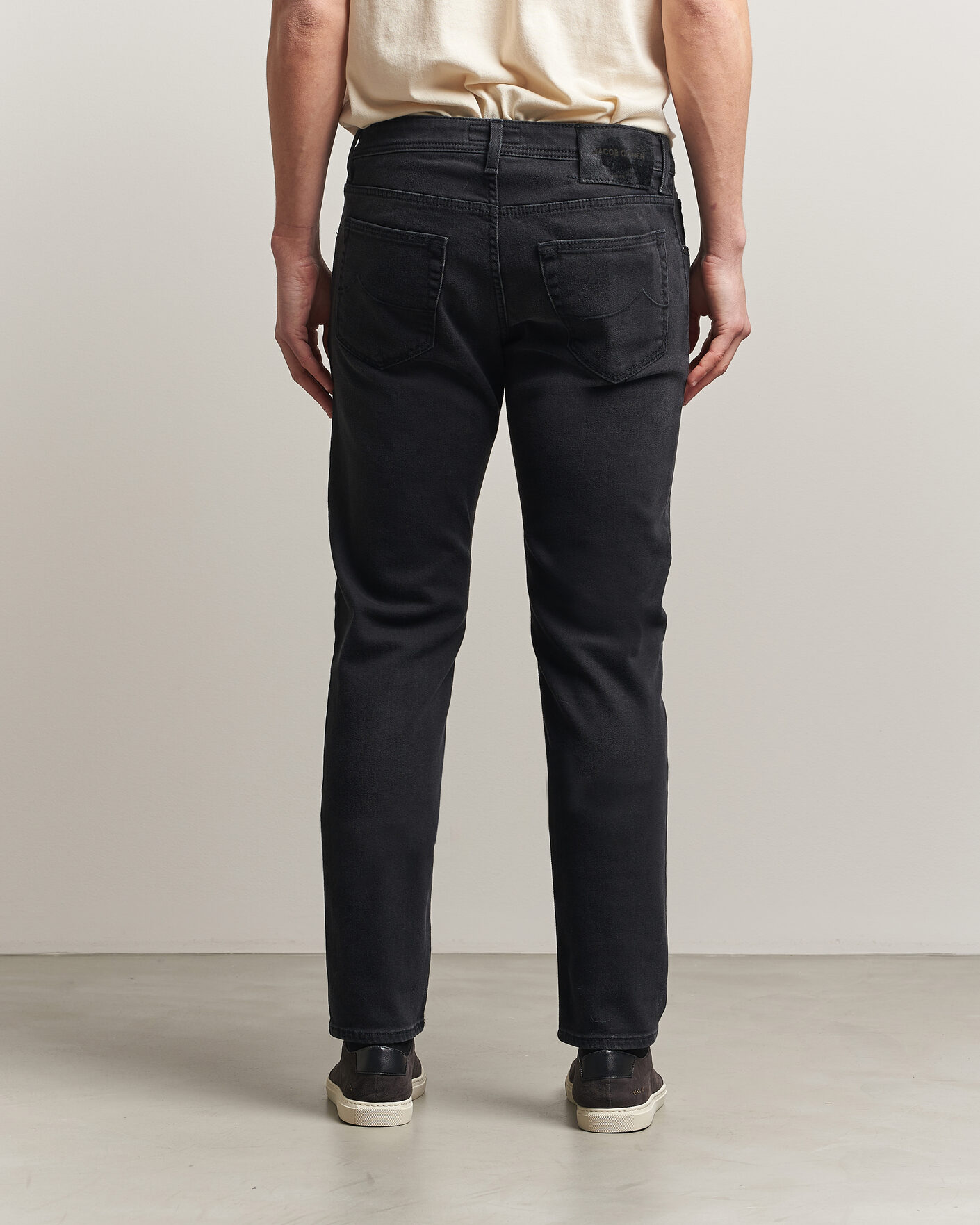 Men | Trousers | Jacob Cohën | Nick Slim Fit Power Stretch Jeans Medium Black Wash