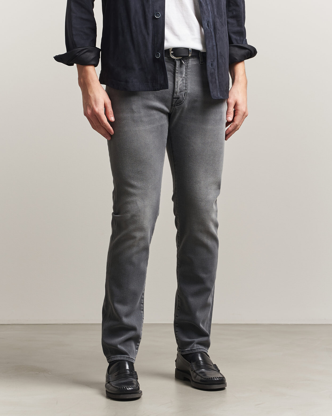 Men | Jeans | Jacob Cohën | Nick Slim Fit Power Stretch Jeans Light Black Wash