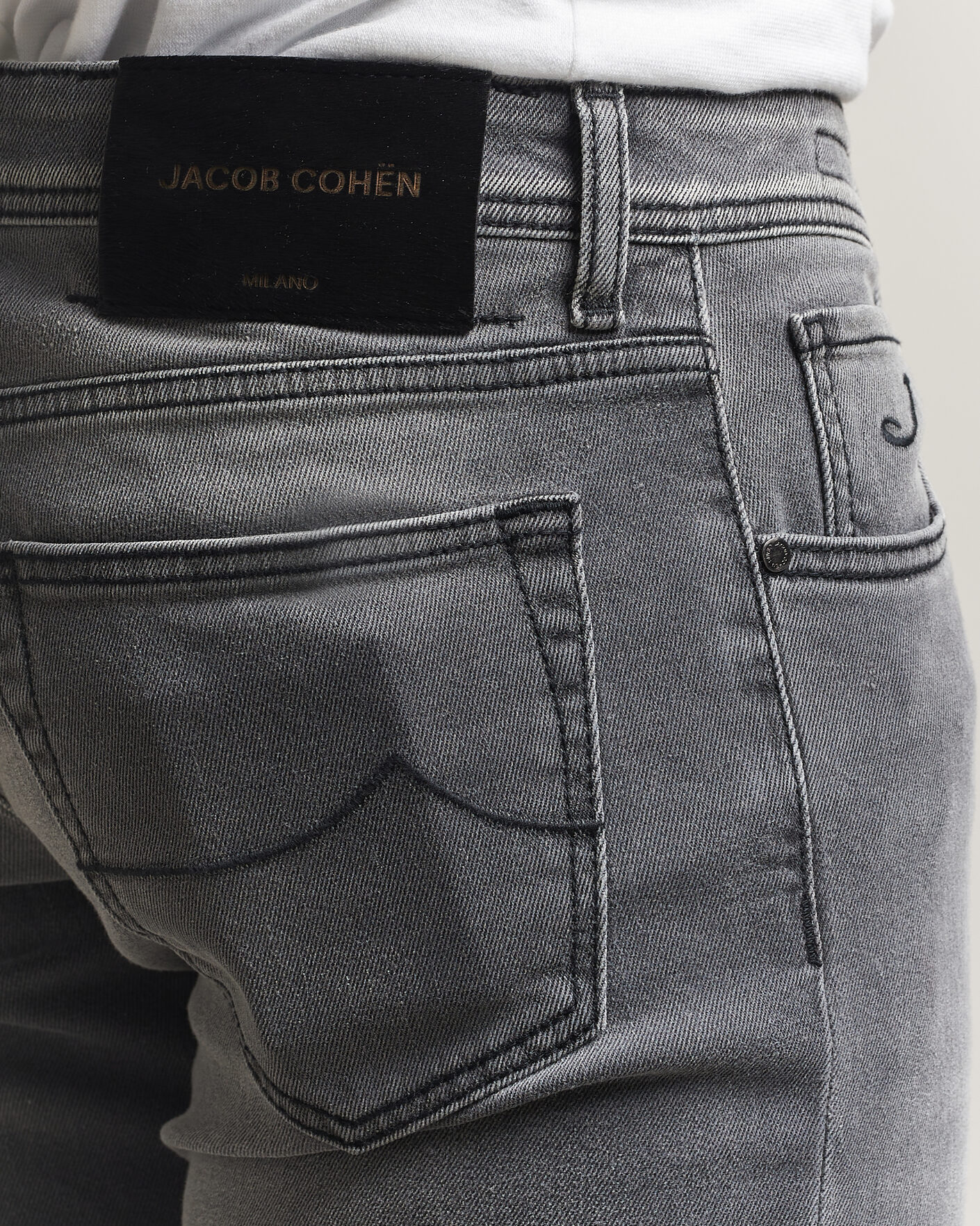 Men | Jeans | Jacob Cohën | Nick Slim Fit Power Stretch Jeans Light Black Wash