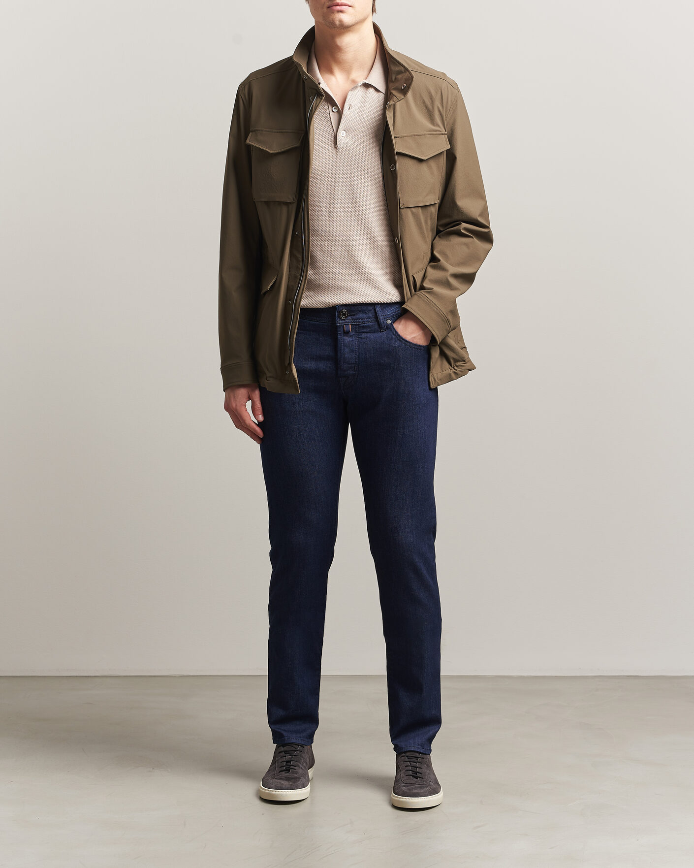 Men | Jeans | Jacob Cohën | Nick Slim Fit Super Stretch Jeans Rinse Wash