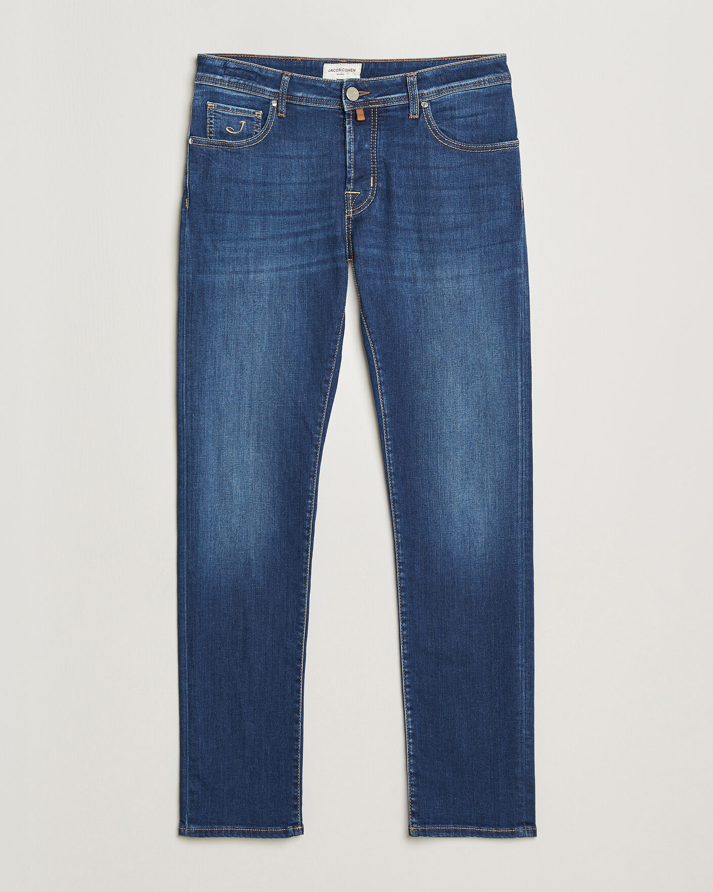 Men | Trousers | Jacob Cohën | Nick Slim Fit Super Stretch Jeans Medium Vintage