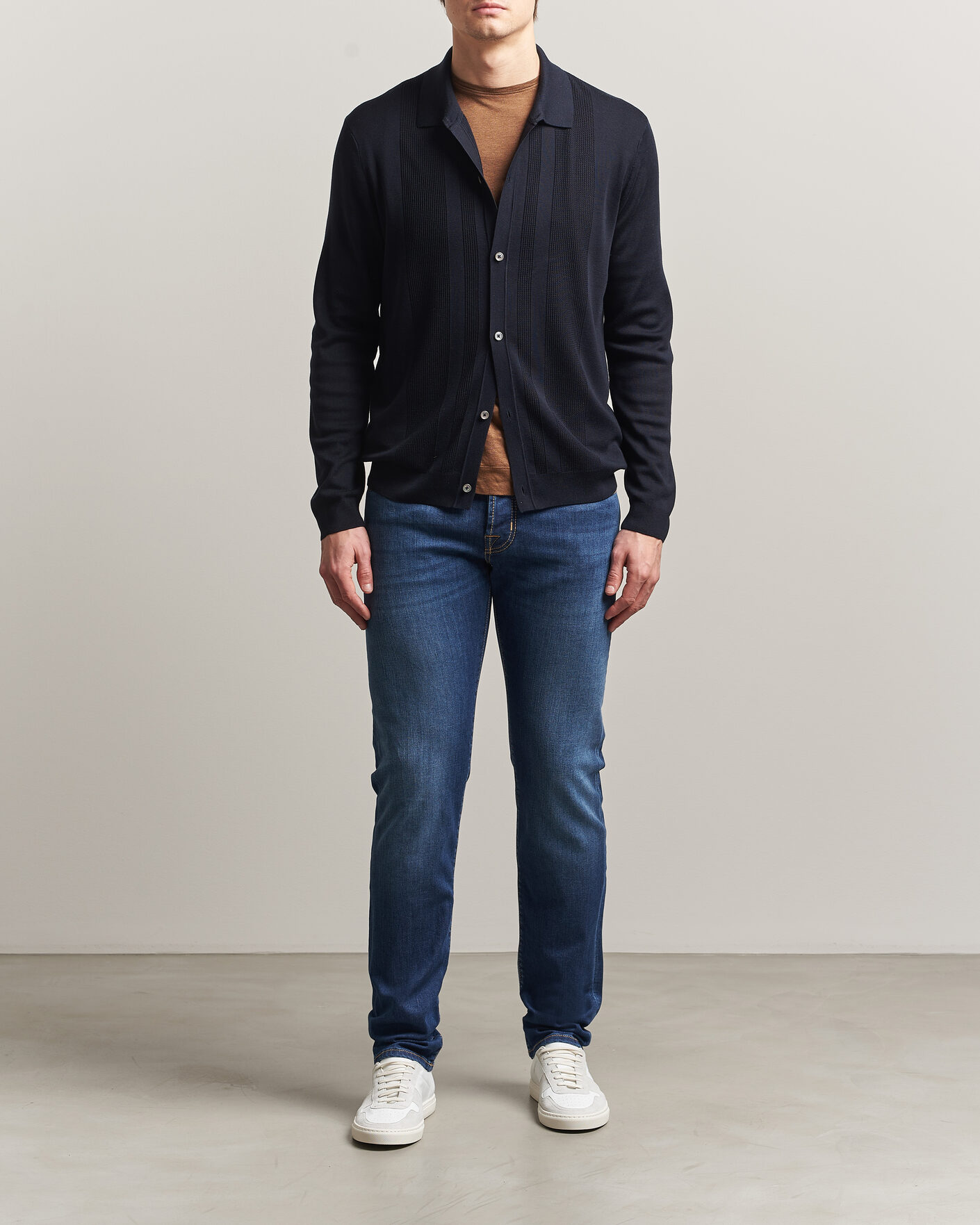 Men | Trousers | Jacob Cohën | Nick Slim Fit Super Stretch Jeans Medium Vintage