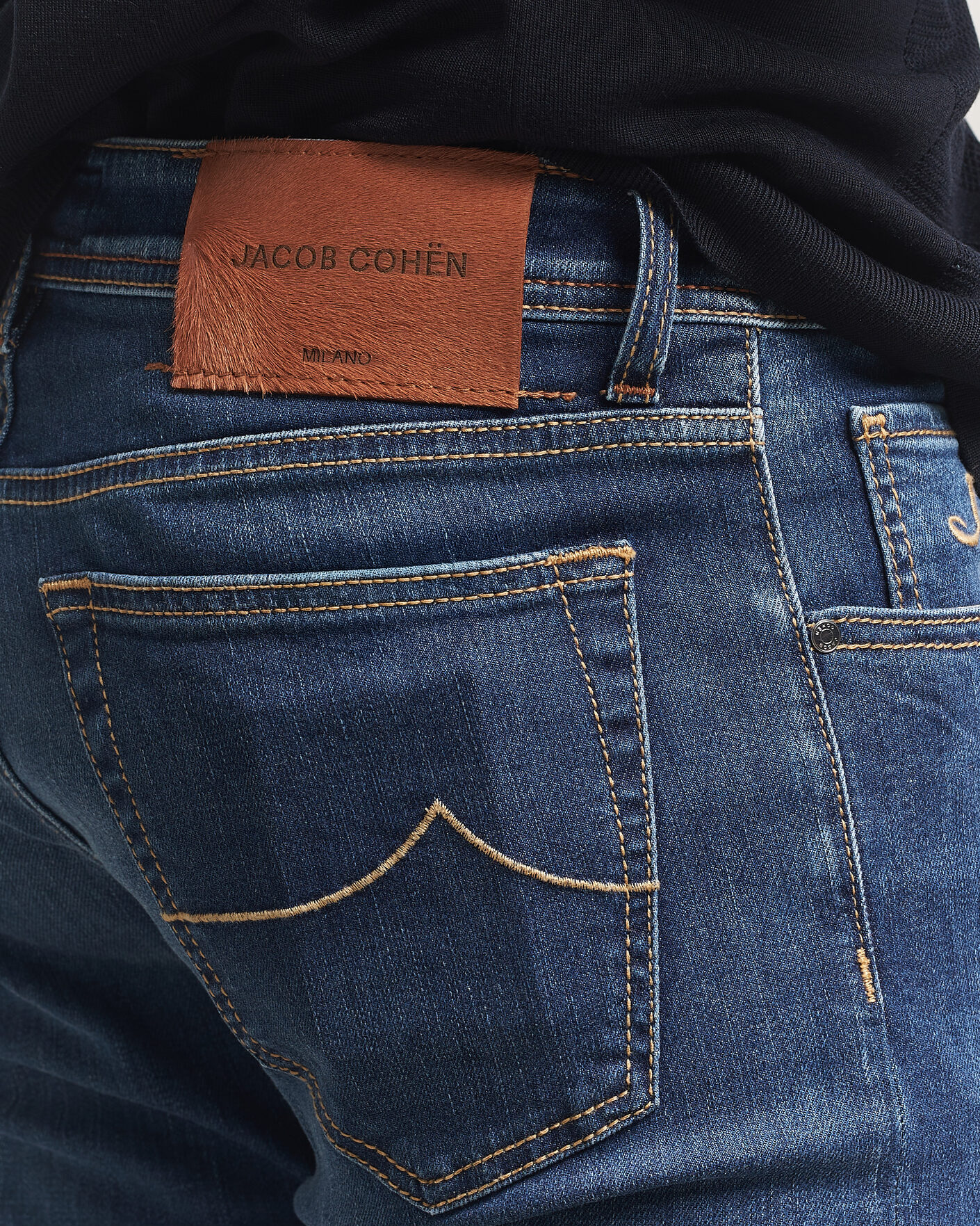 Men | Trousers | Jacob Cohën | Nick Slim Fit Super Stretch Jeans Medium Vintage