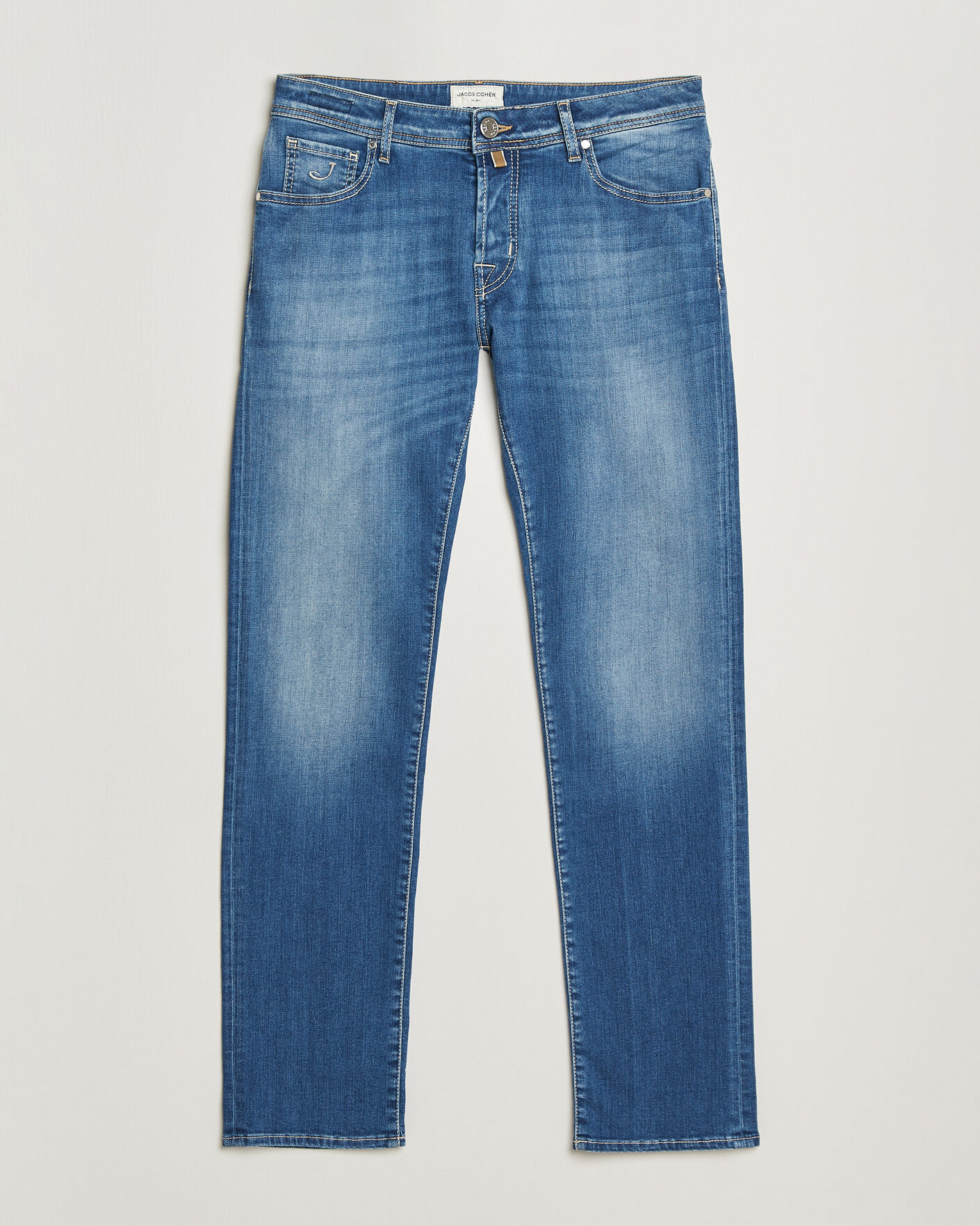 Men | Trousers | Jacob Cohën | Nick Slim Fit Super Stretch Jeans Light Vintage