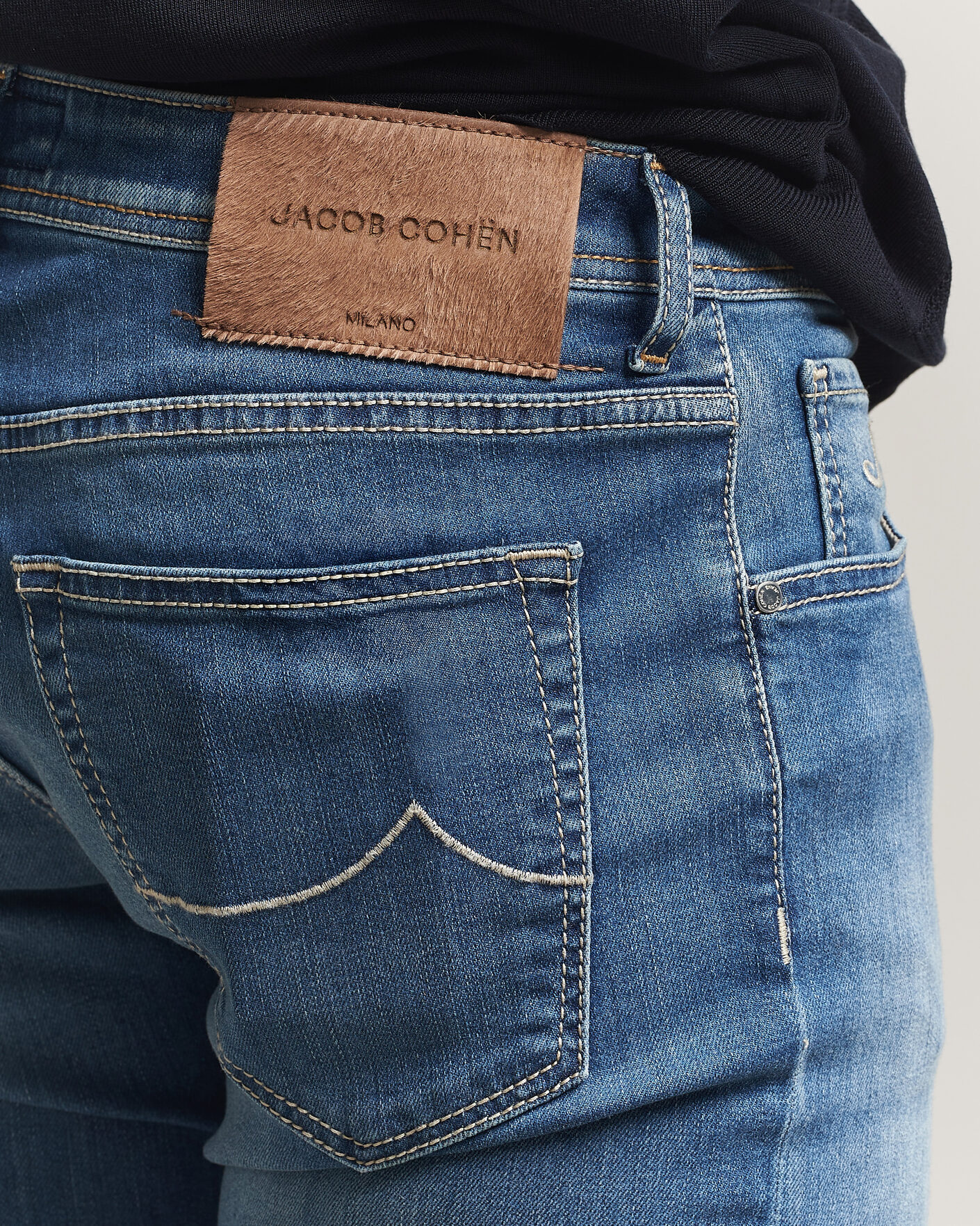 Men | Trousers | Jacob Cohën | Nick Slim Fit Super Stretch Jeans Light Vintage