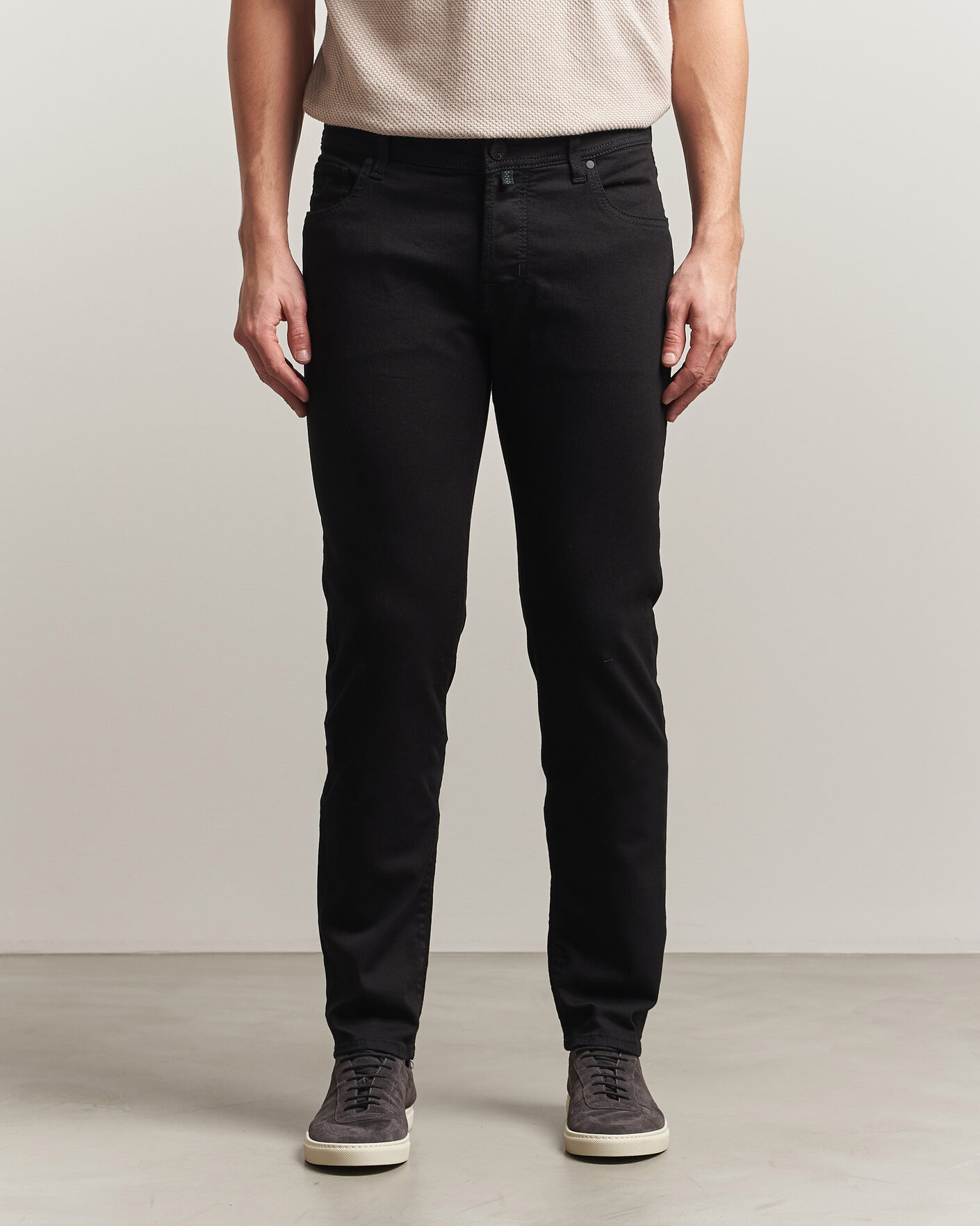 Men | Jeans | Jacob Cohën | Nick Slim Fit Stretch Stay Black Jeans Rinse Wash