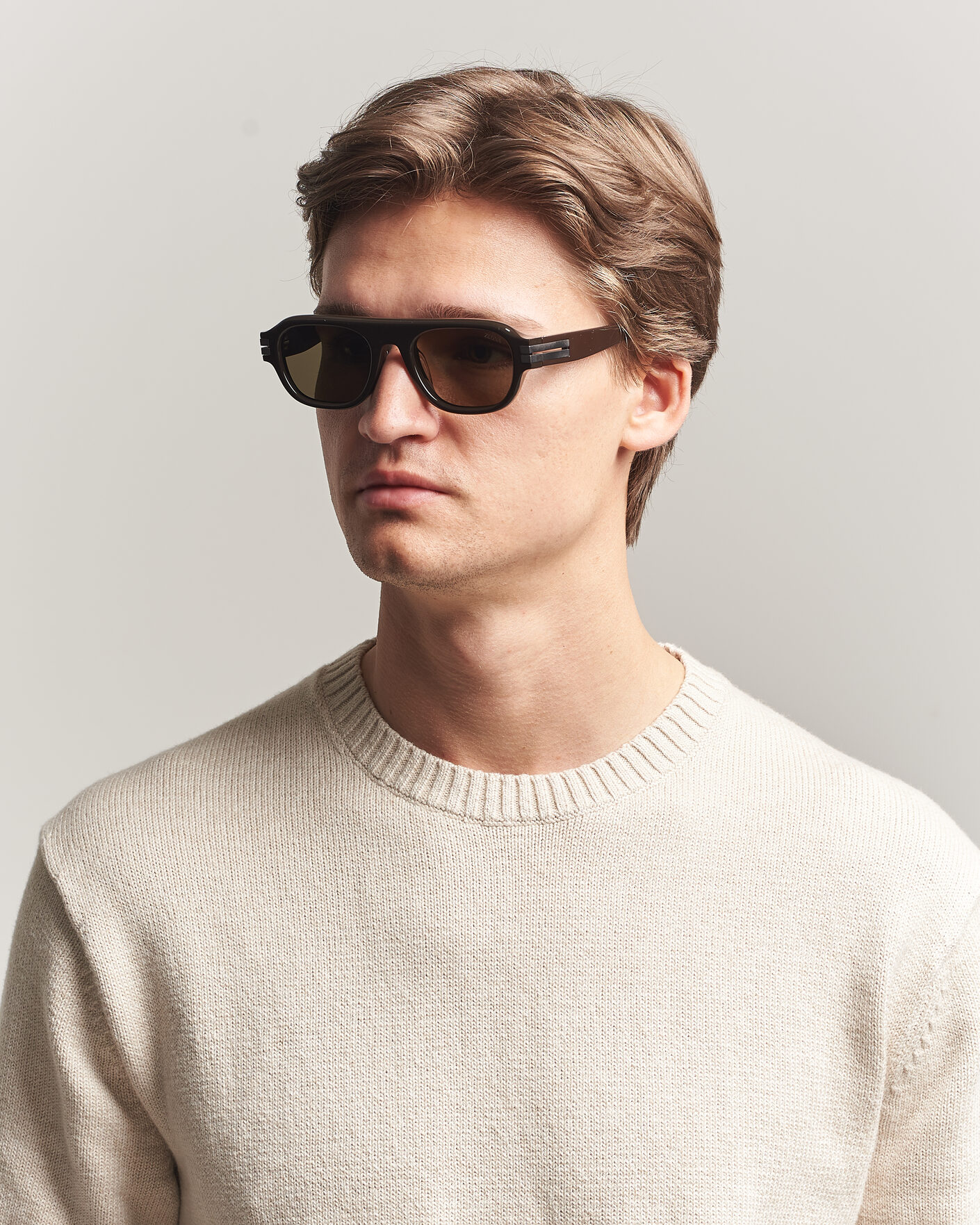 Zegna EZ0304 Sunglasses Dark Brown at CareOfCarl.com
