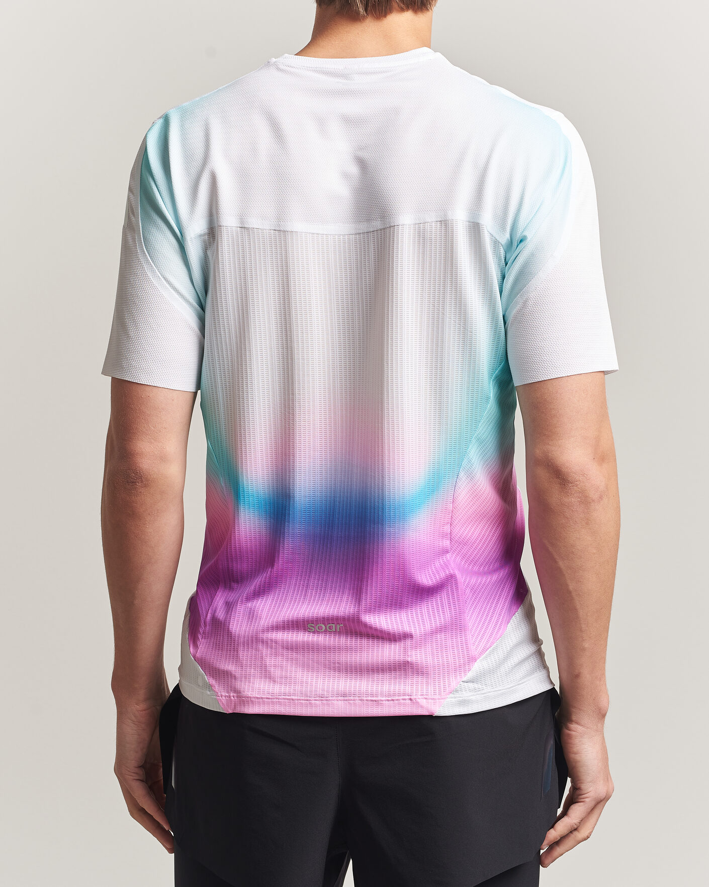 Men | T-Shirts | SOAR Running | Hot Weather Tee White/Blue