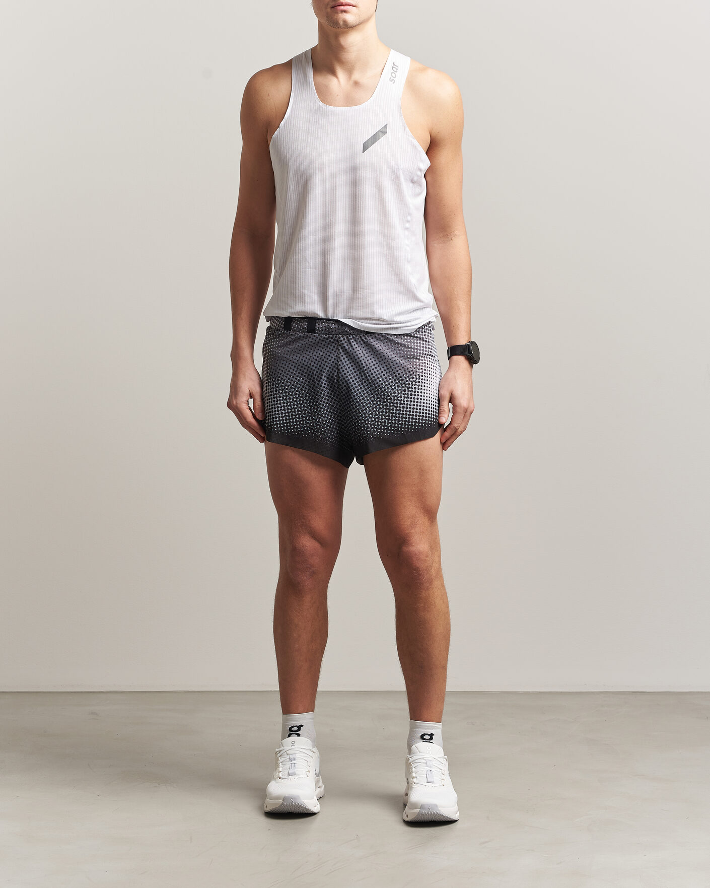 Men | T-Shirts | SOAR Running | Race Vest White