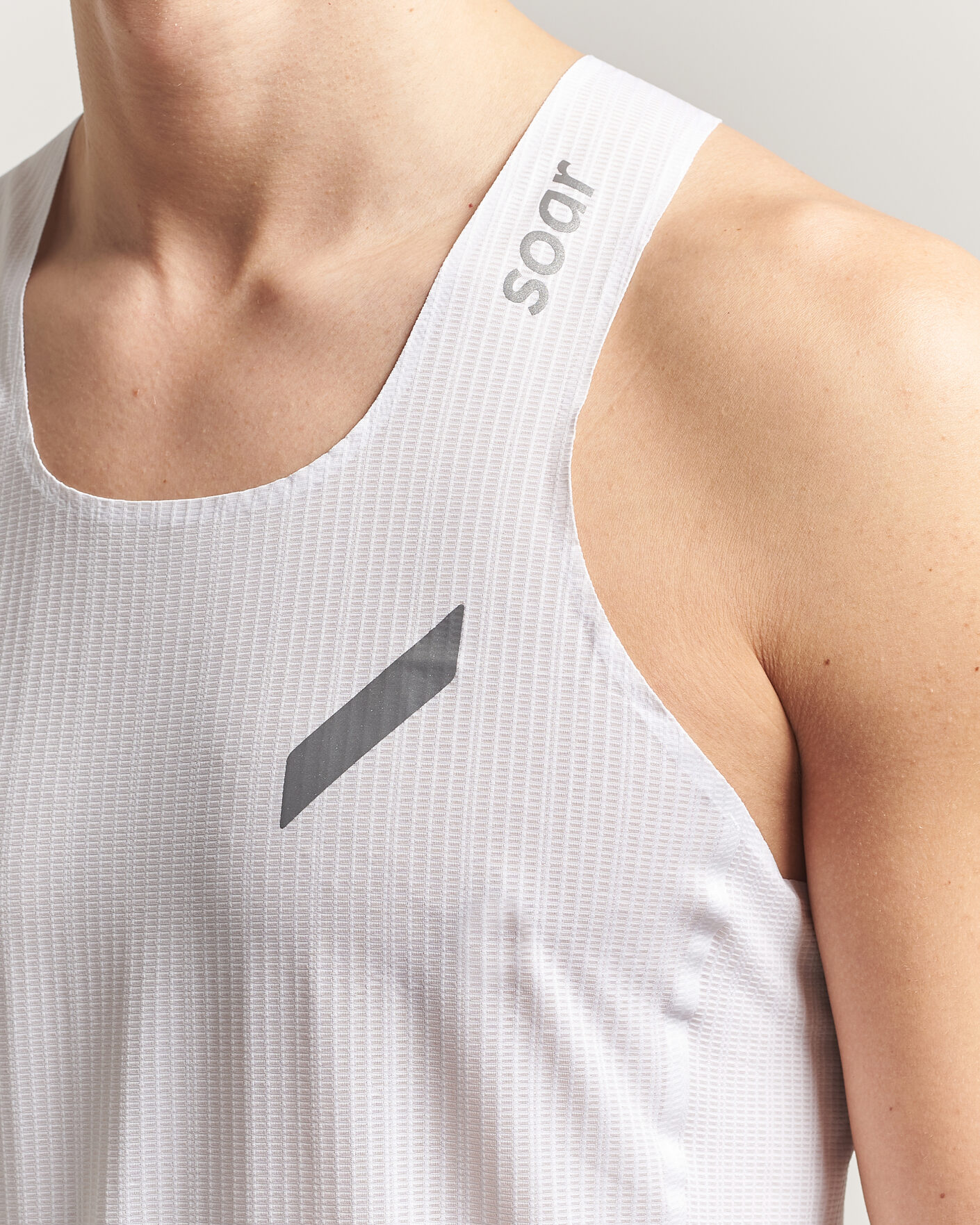 Men | T-Shirts | SOAR Running | Race Vest White