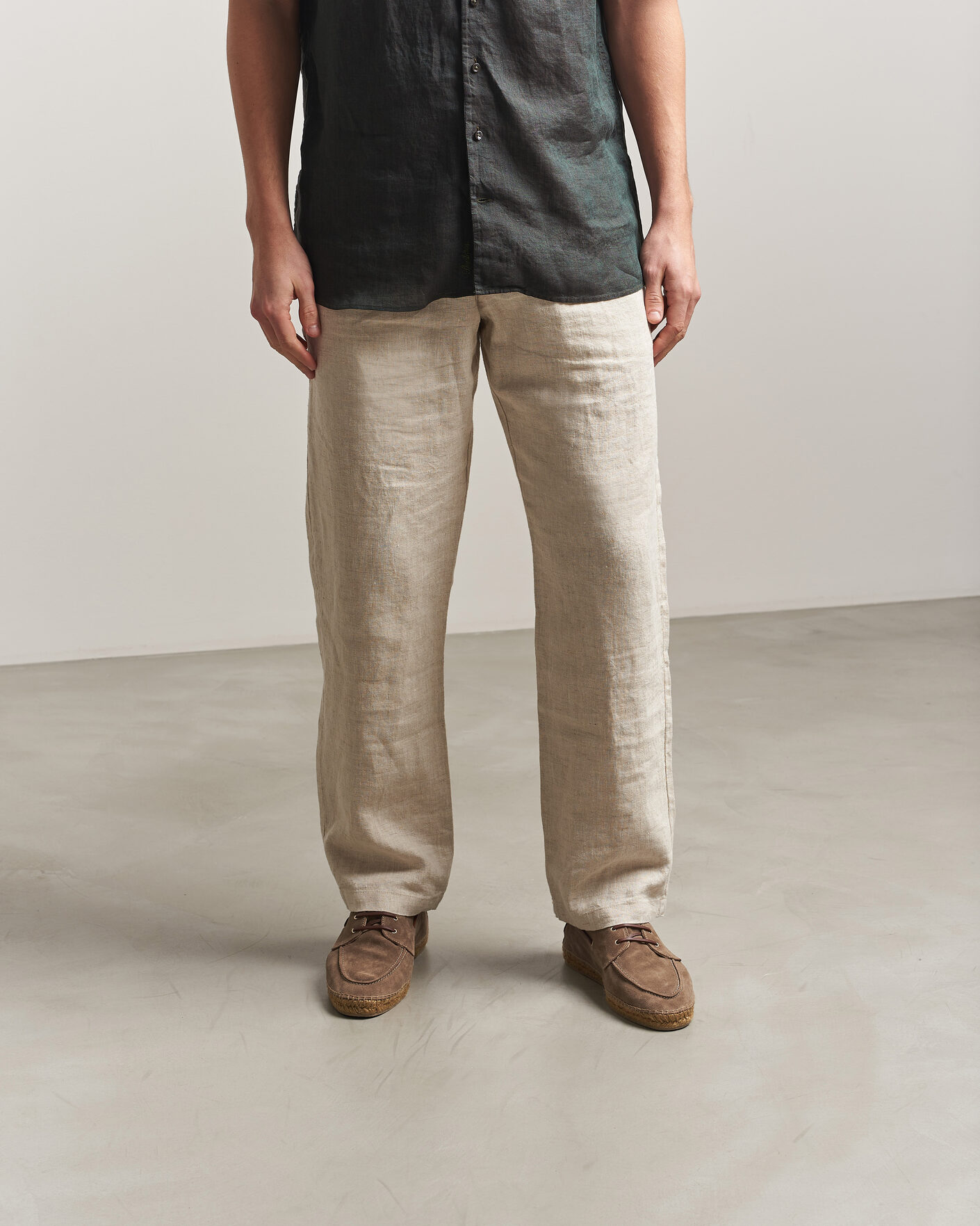 Men | Espadrilles | Castañer | Nemo Casual Suede Boat Shoe Topo