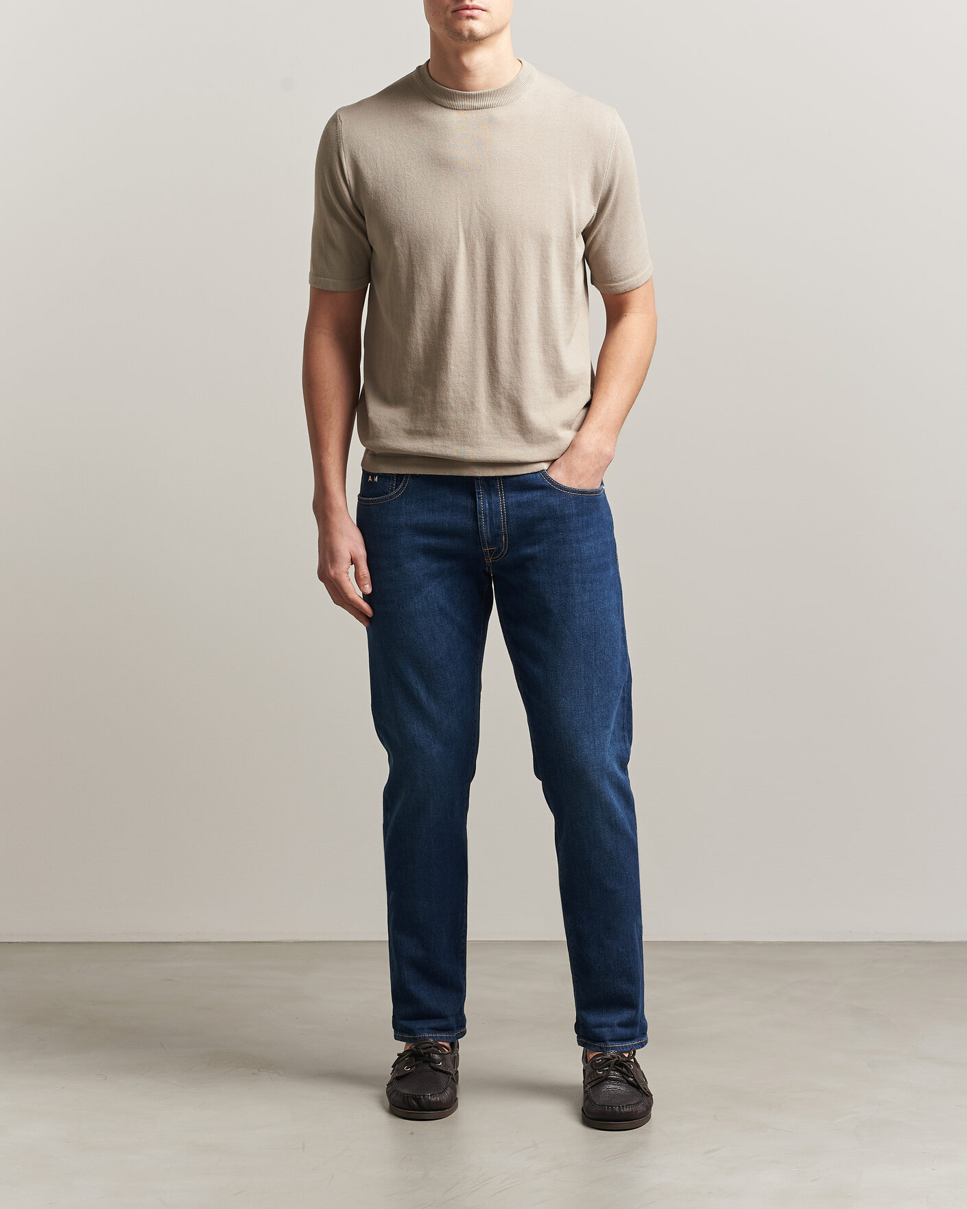 Men | Trousers | Tramarossa | Michelangelo Western Badge Stretch Jeans Mid Blue
