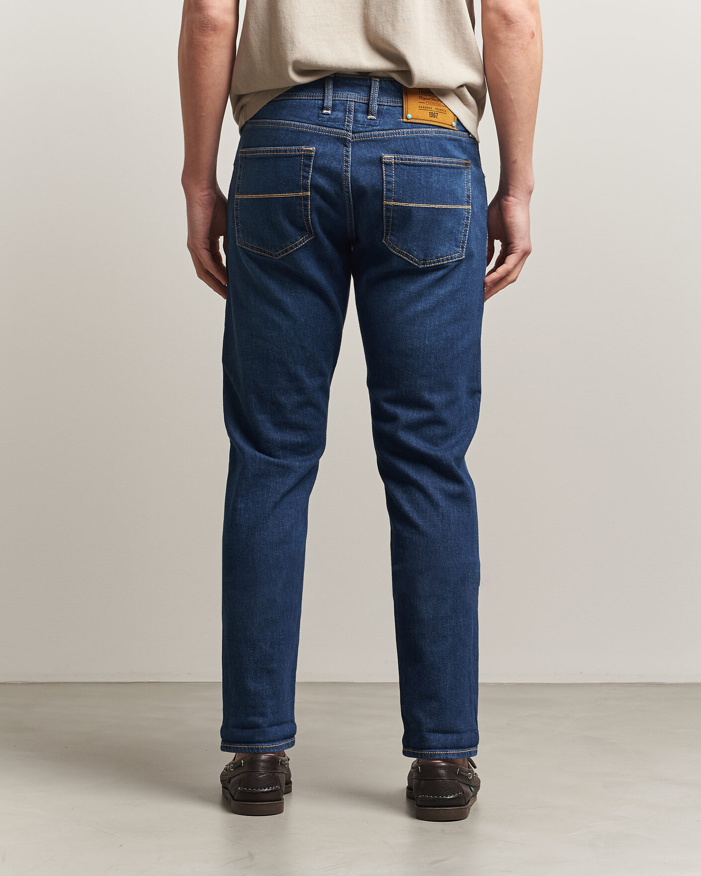 Men | Trousers | Tramarossa | Michelangelo Western Badge Stretch Jeans Mid Blue