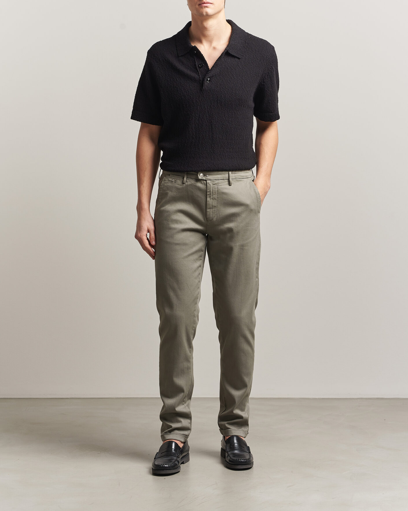 Men | Trousers | Tramarossa | Luis Superstrech Cotton Chino Aloe