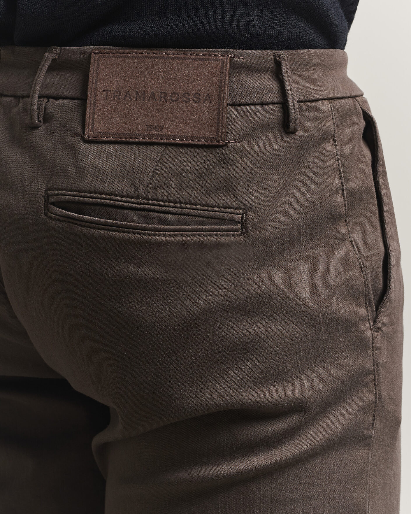 Men | Trousers | Tramarossa | Luis Superstrech Cotton Chino Coffee