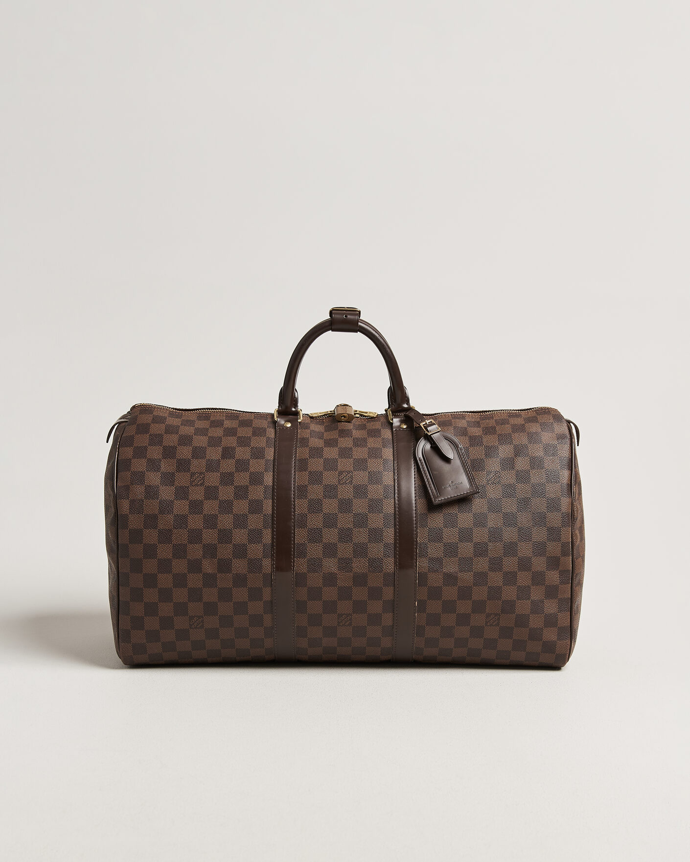 Men | Pre-Owned & Vintage Bags | Louis Vuitton Pre-Owned | Keepall 50 Damier Ebene