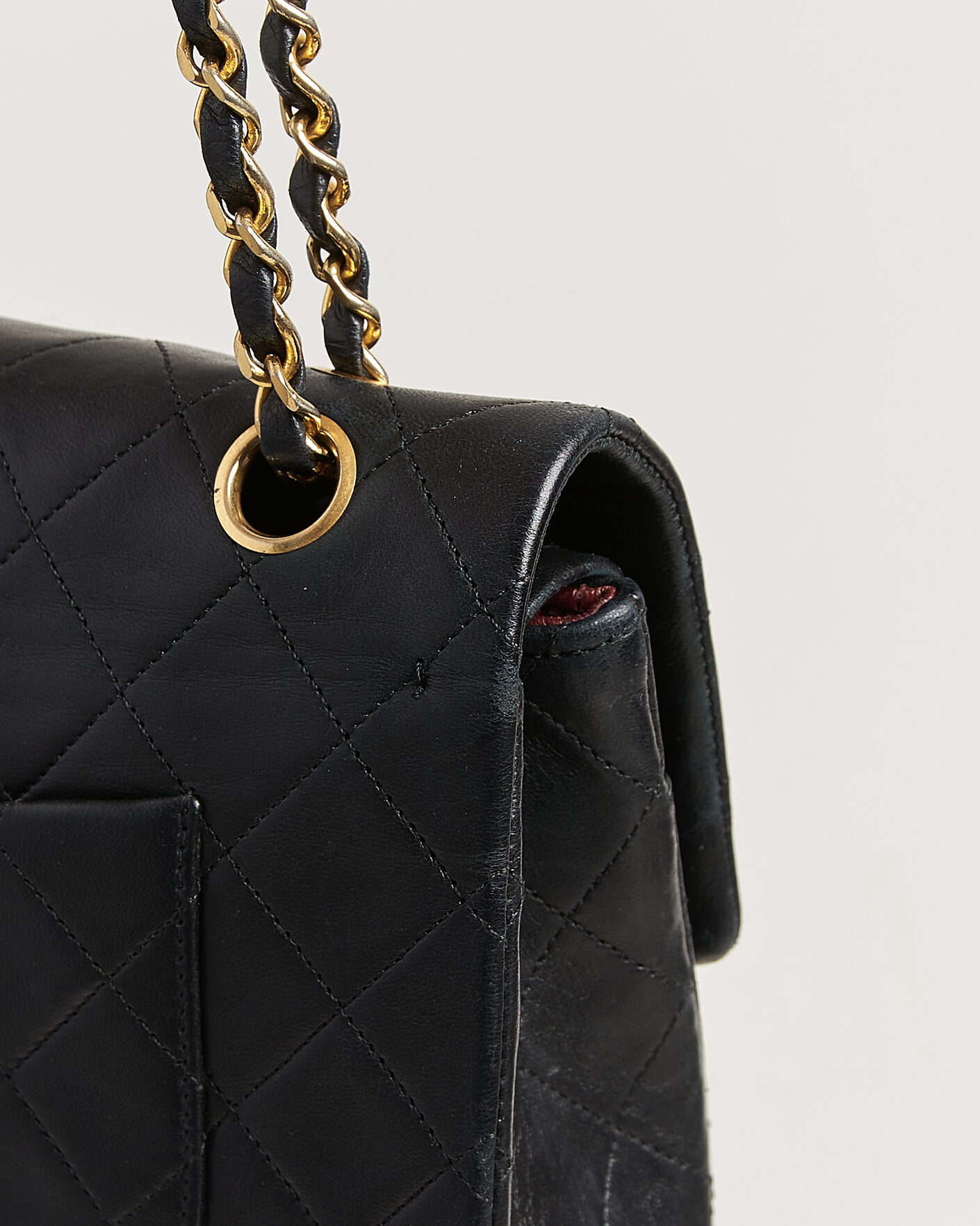 Men | Pre-Owned & Vintage Bags | Chanel Pre-Owned | Classic Medium Double Flap Bag Lambskin Black