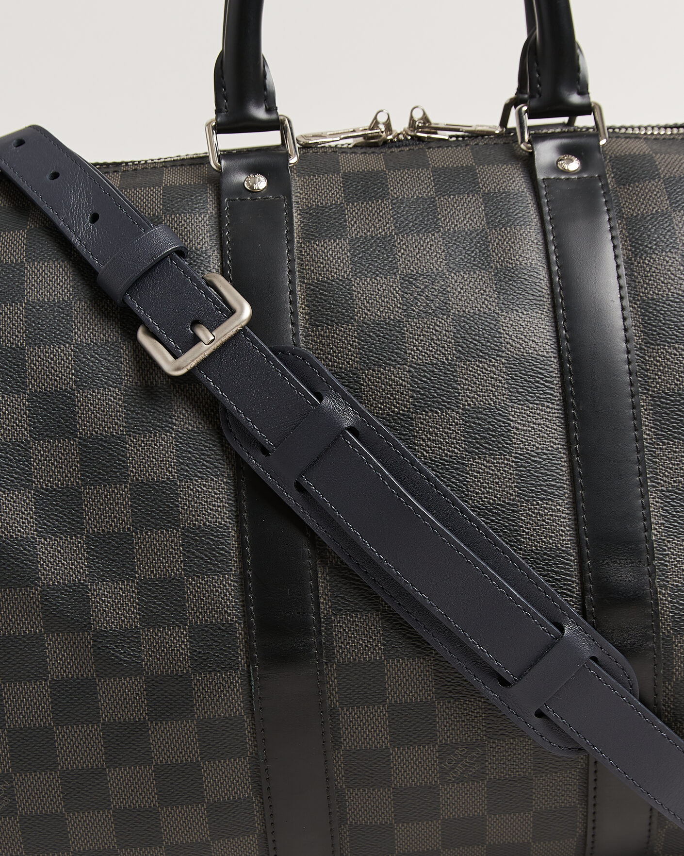 Men | Pre-Owned & Vintage Bags | Louis Vuitton Pre-Owned | Keepall Bandouliére 45 Damier Graphite