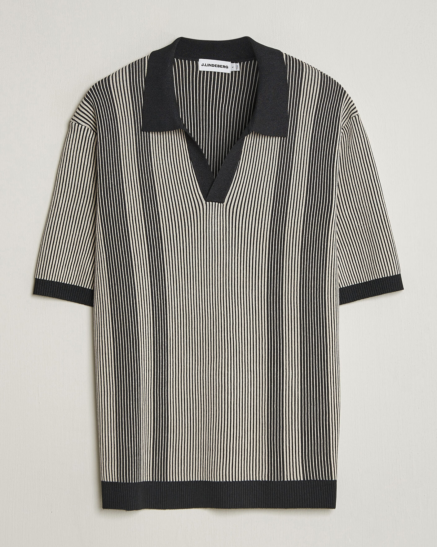 Men | Polo Shirts | J.Lindeberg | Sal Knitted Polo Moonbeam