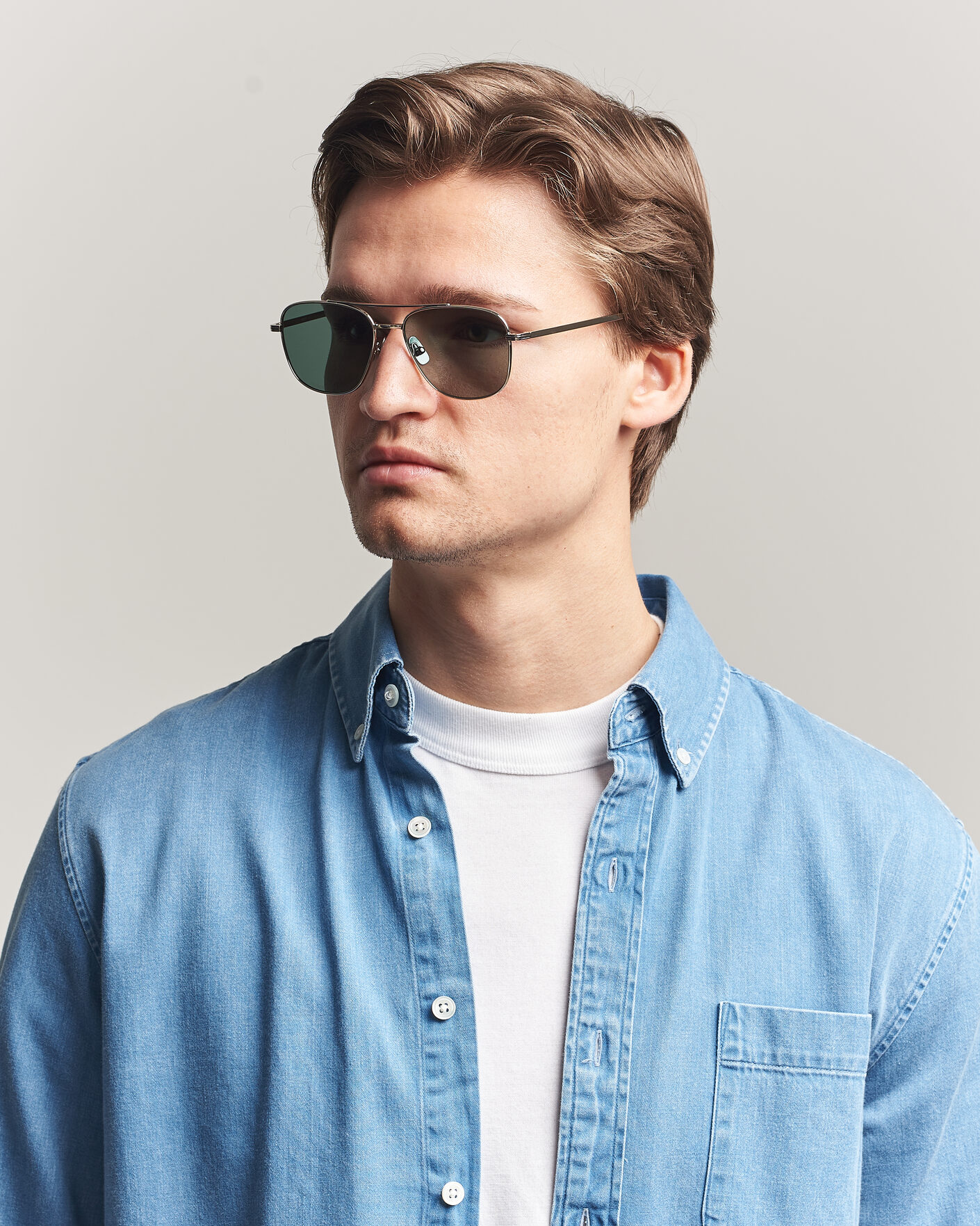 Men | Sunglasses | Garrett Leight | El Capitan Sunglasses Silver