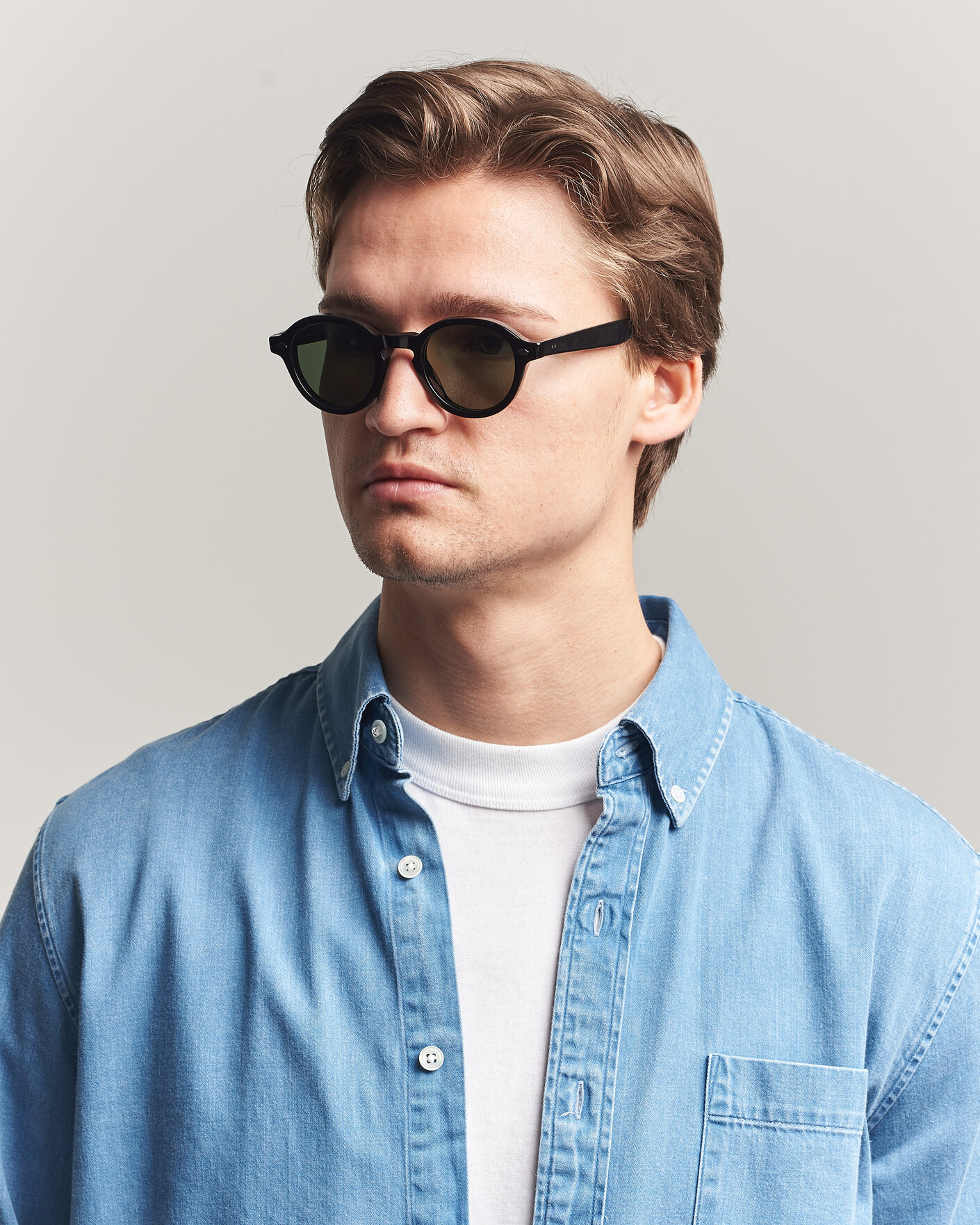 Men | Sunglasses | Garrett Leight | Flipper Sunglasses Black