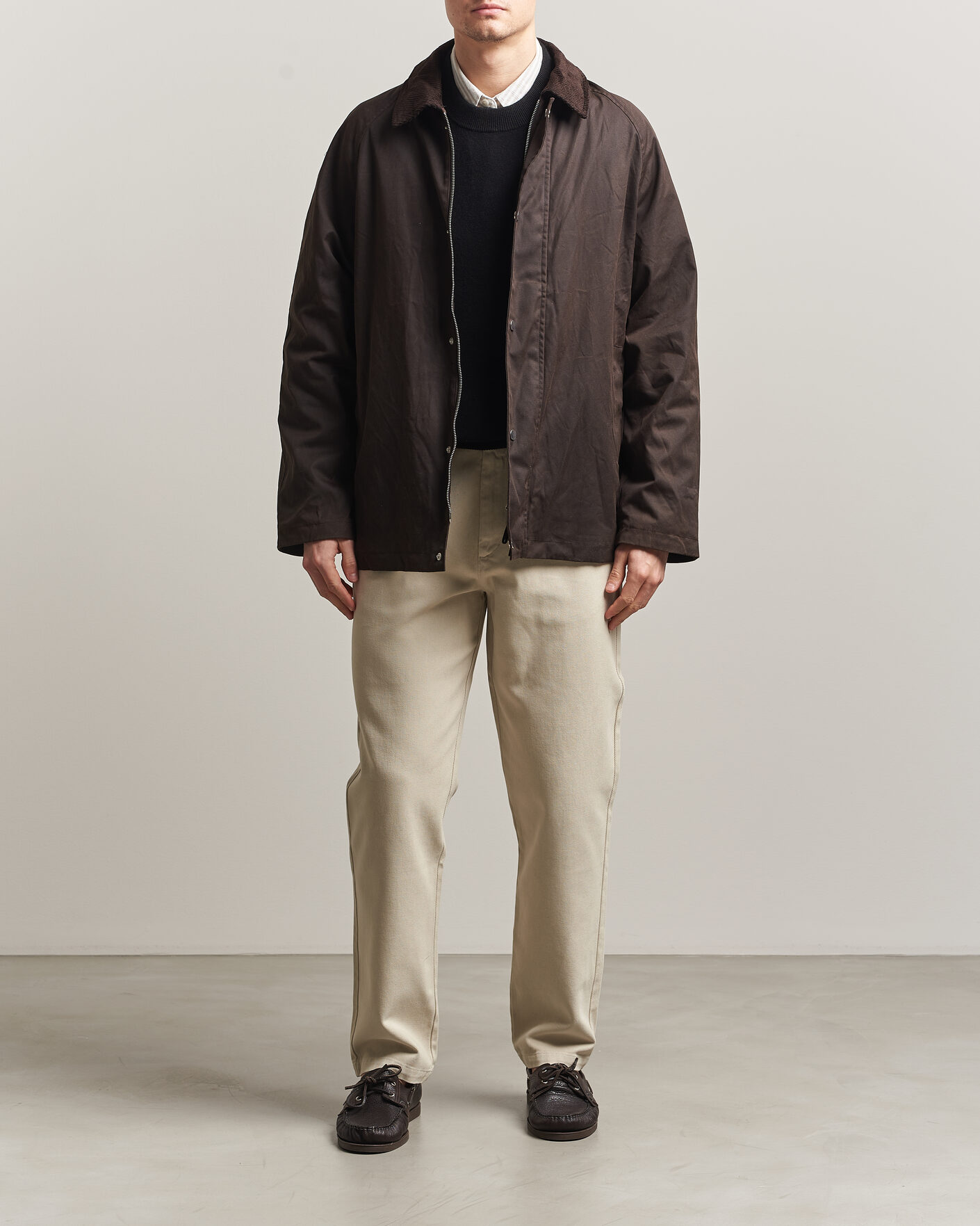 Men | Coats & Jackets | A Day's March | Limestone Waxed Jacket Dark Brown