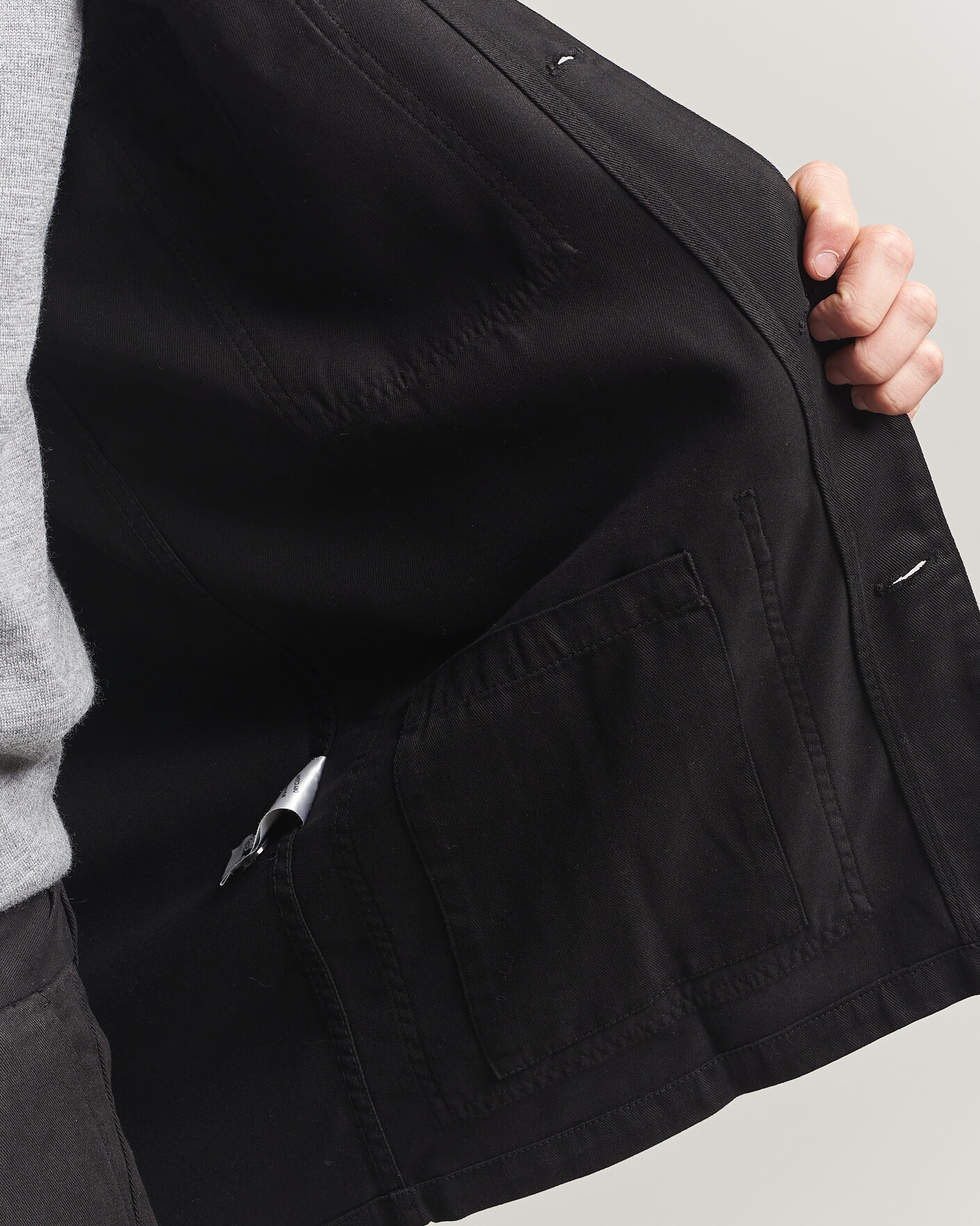 Men | Shirts | A Day's March | Banagher Lyocell Overshirt Black