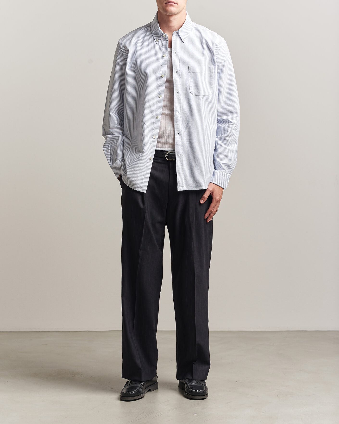 Men | Shirts | A Day's March | Original Oxford Shirt Blue/White