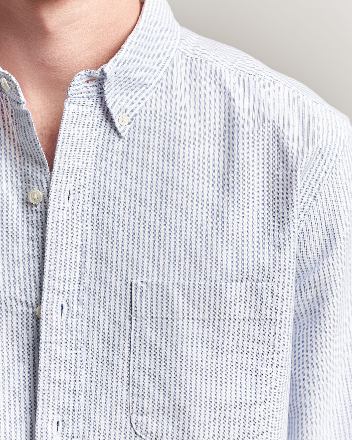 Men | Shirts | A Day's March | Original Oxford Shirt Blue/White