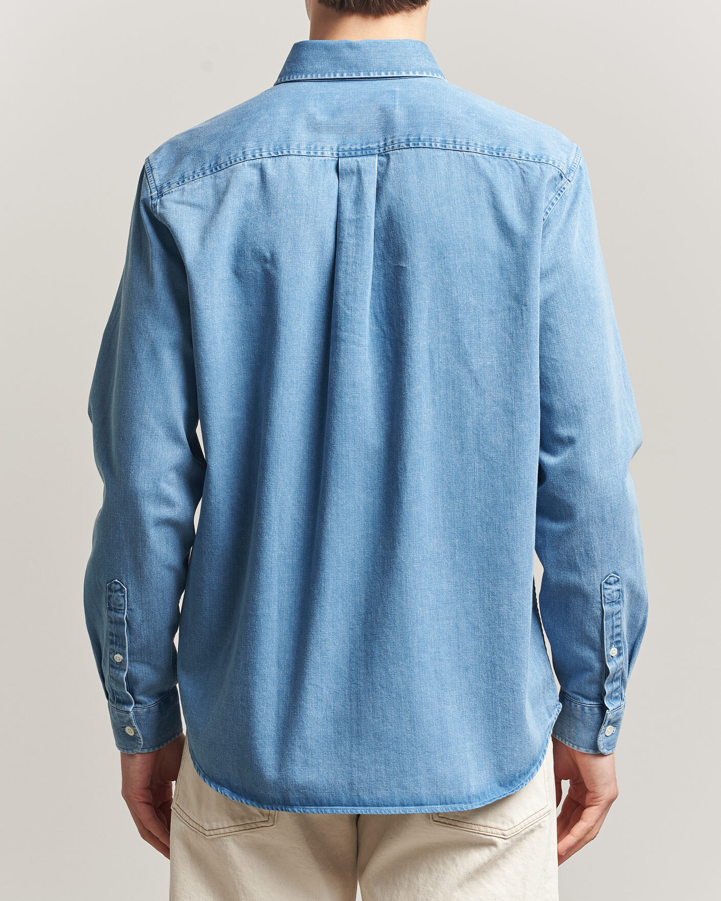 Men | Shirts | A Day's March | Original Denim Shirt Light Blue