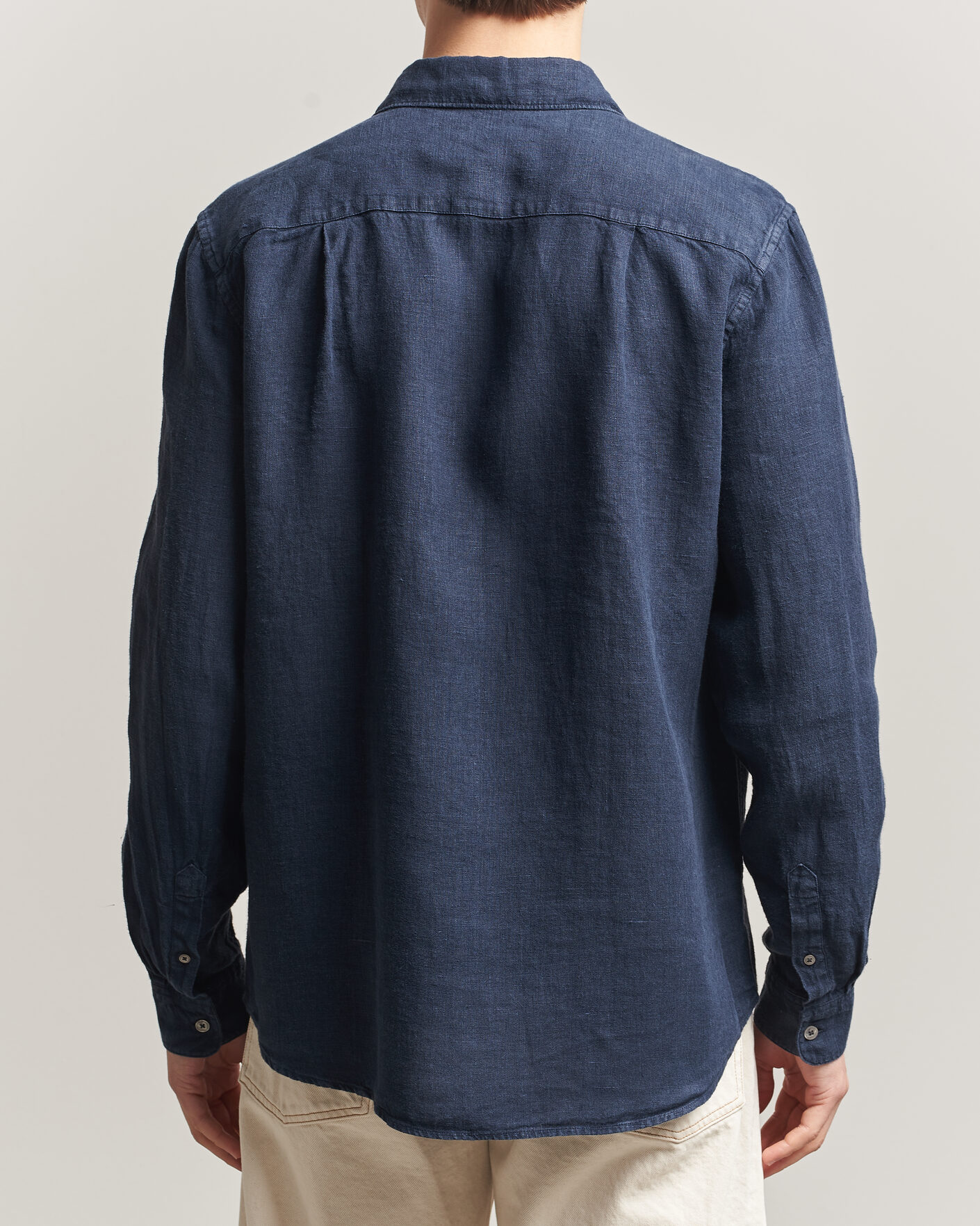 Men | Shirts | A Day's March | Daintree Linen Shirt Navy