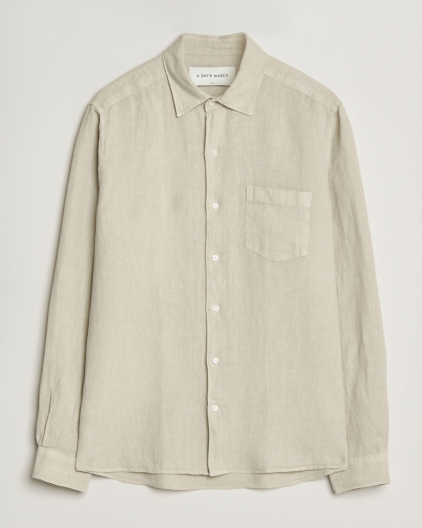 Men | Shirts | A Day's March | Daintree Linen Shirt Moonstruck