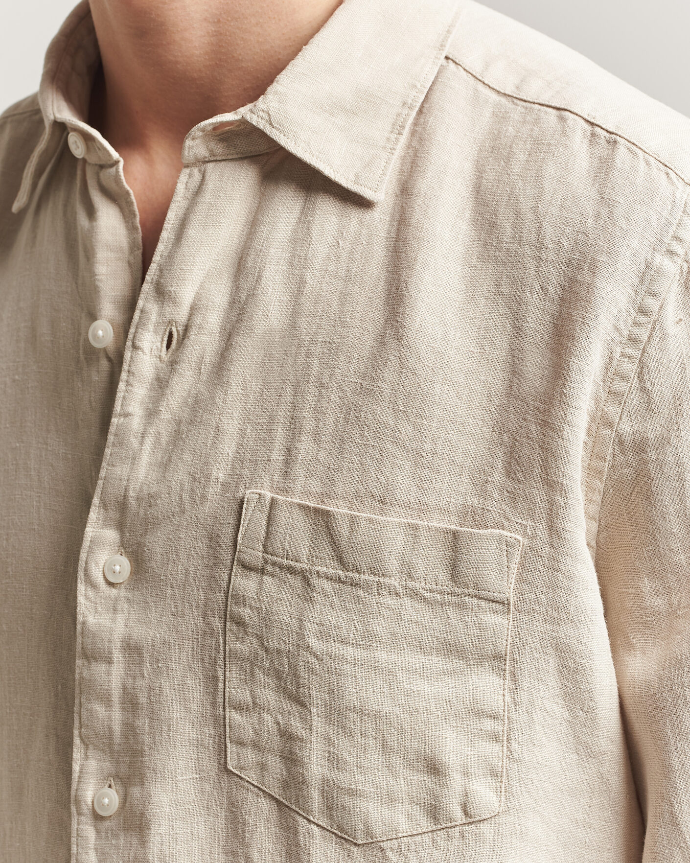 Men | Shirts | A Day's March | Daintree Linen Shirt Moonstruck