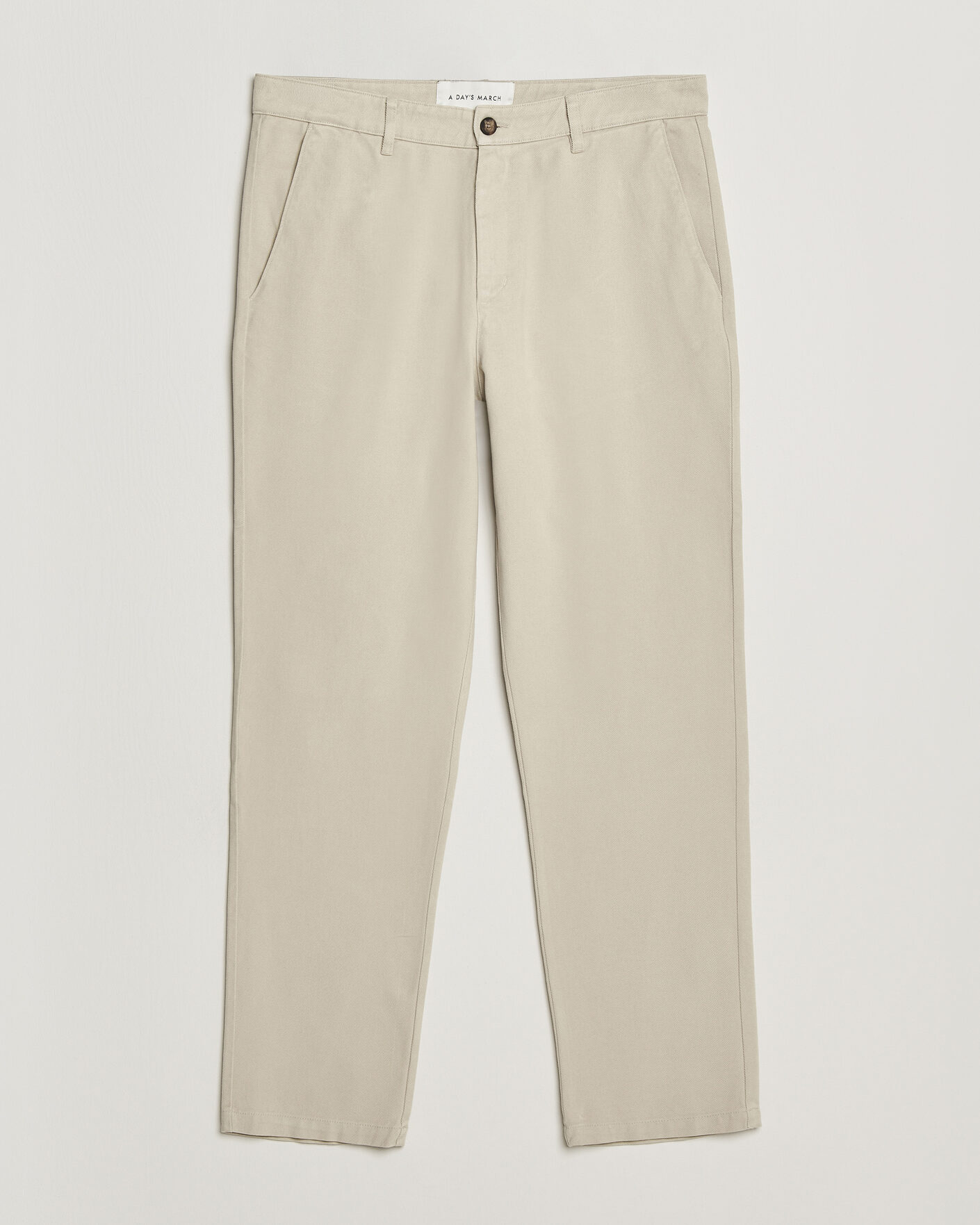 Men | Trousers | A Day's March | Miller Cotton Lyocell Trousers Light Khaki