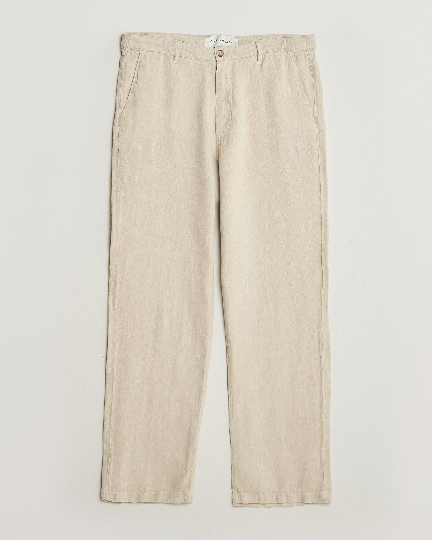 Men | Trousers | A Day's March | Redwood Linen Trousers Oyster