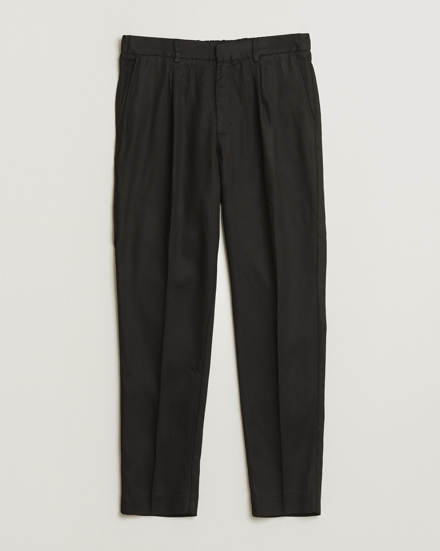 Men | Trousers | A Day's March | Smart Lyocell Trousers Black