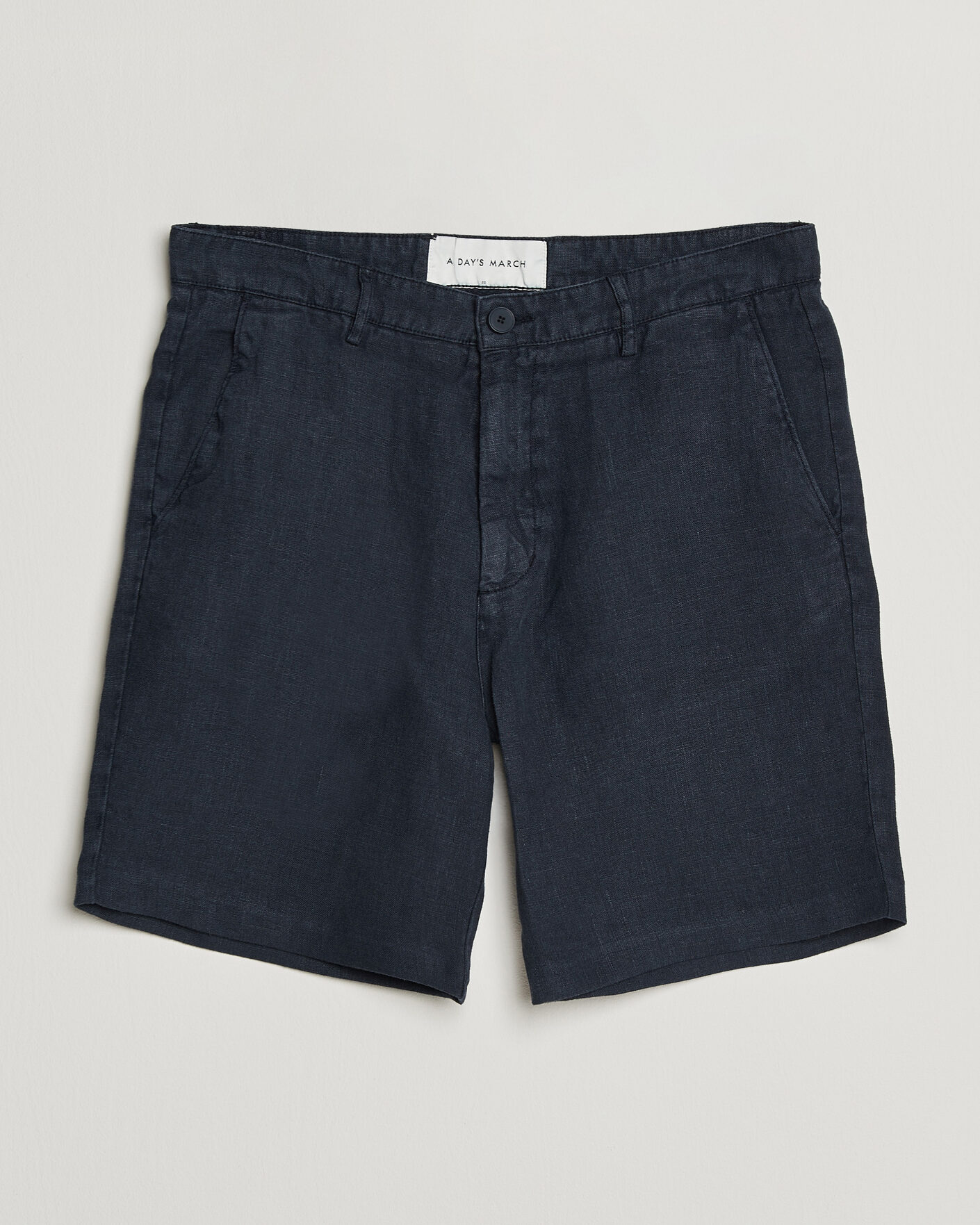 Men | Shorts | A Day's March | Luny Linen Shorts Navy